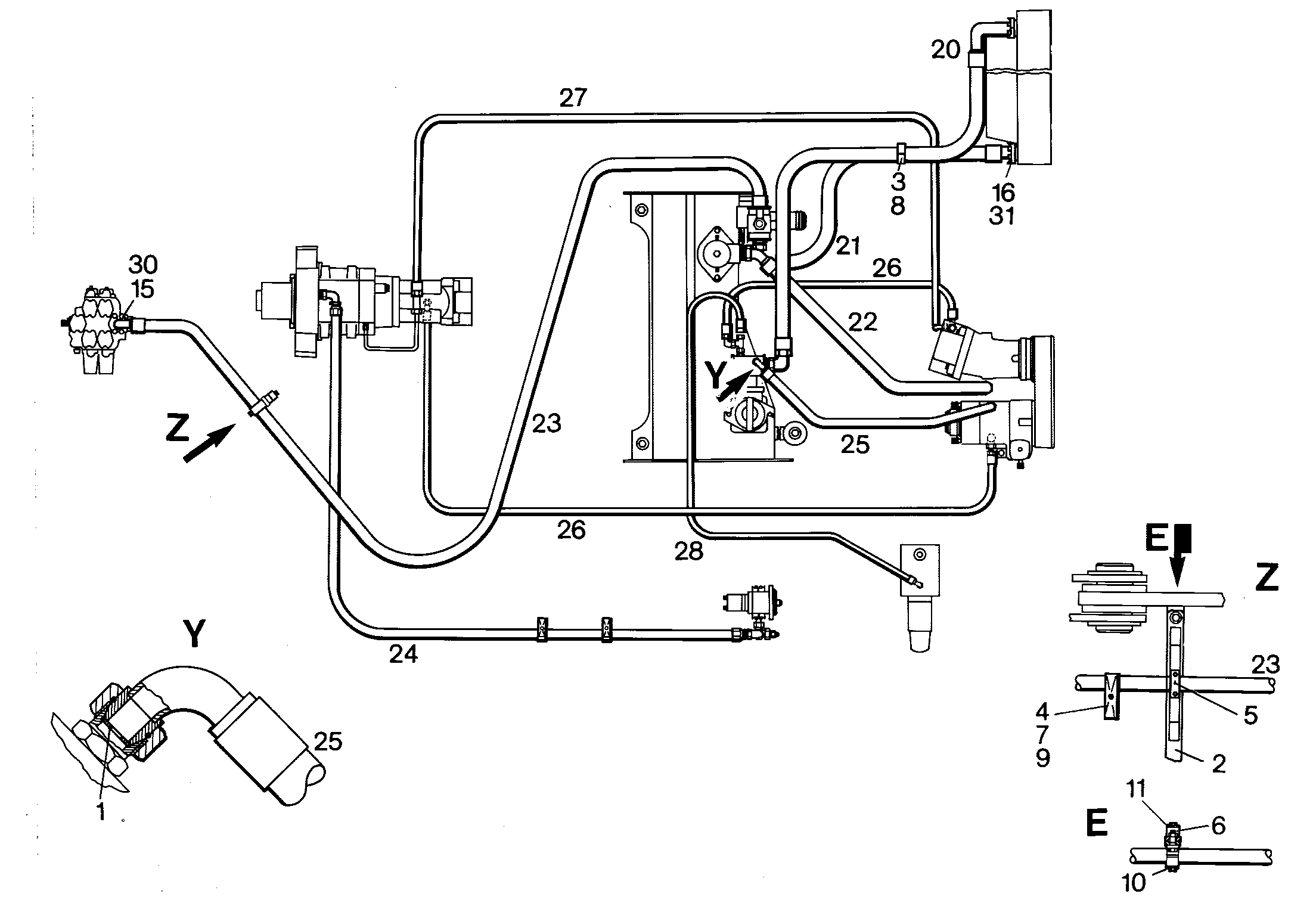 ШЛАНГ 32X750 7008074 LIEBHERR