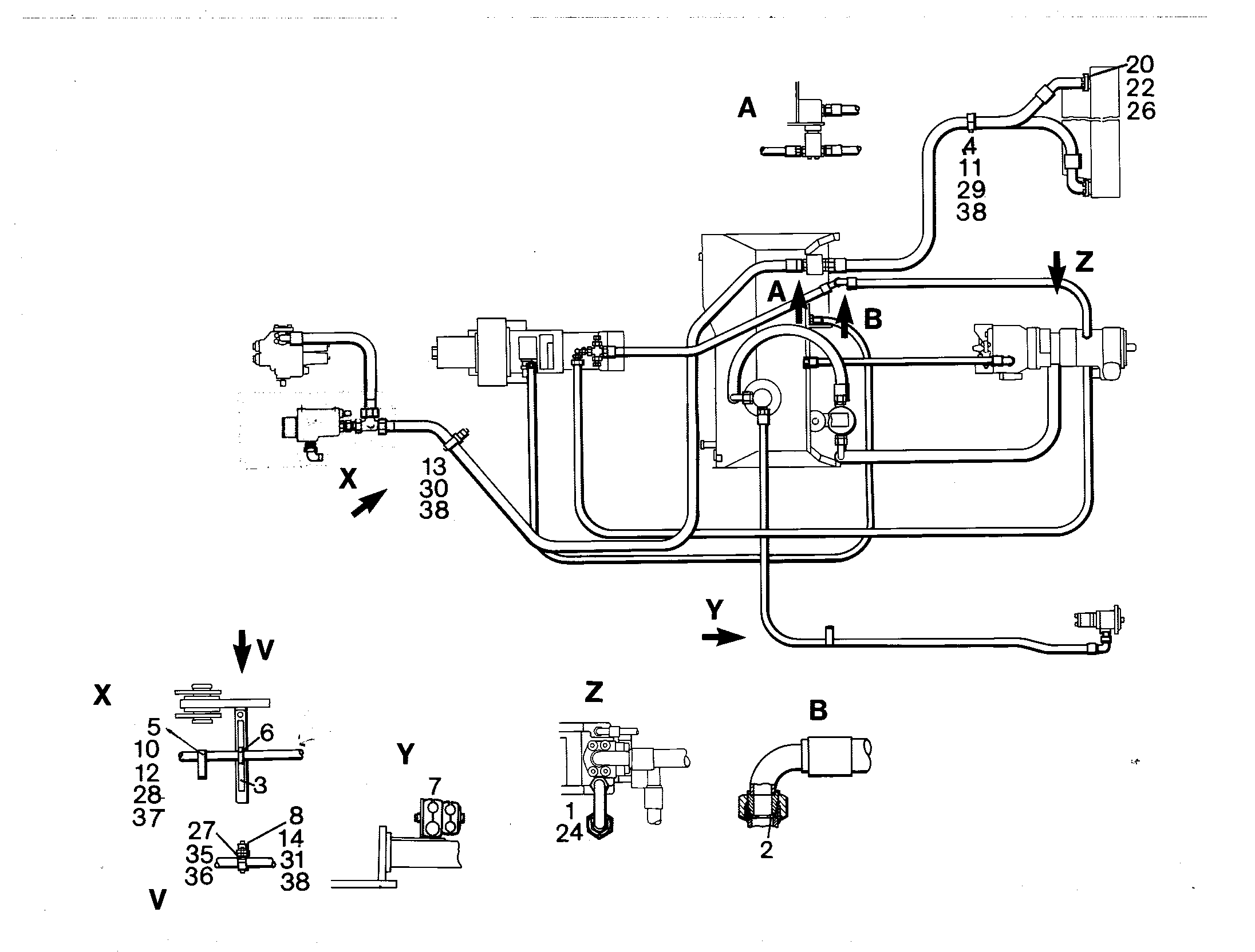 КЛЕММА ПОЛОВИННАЯ DIN 3015-3 Z 5 G 38 32 PP SW 10216216 LIEBHERR