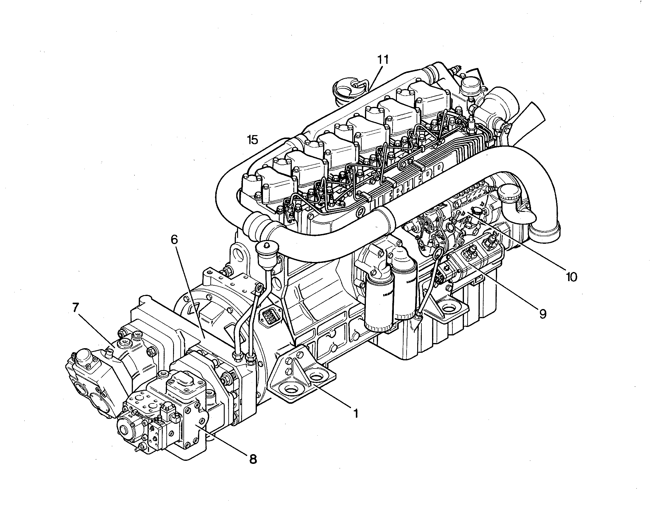 ОПОРЫ ДВИГАТЕЛЯ 9653029 LIEBHERR