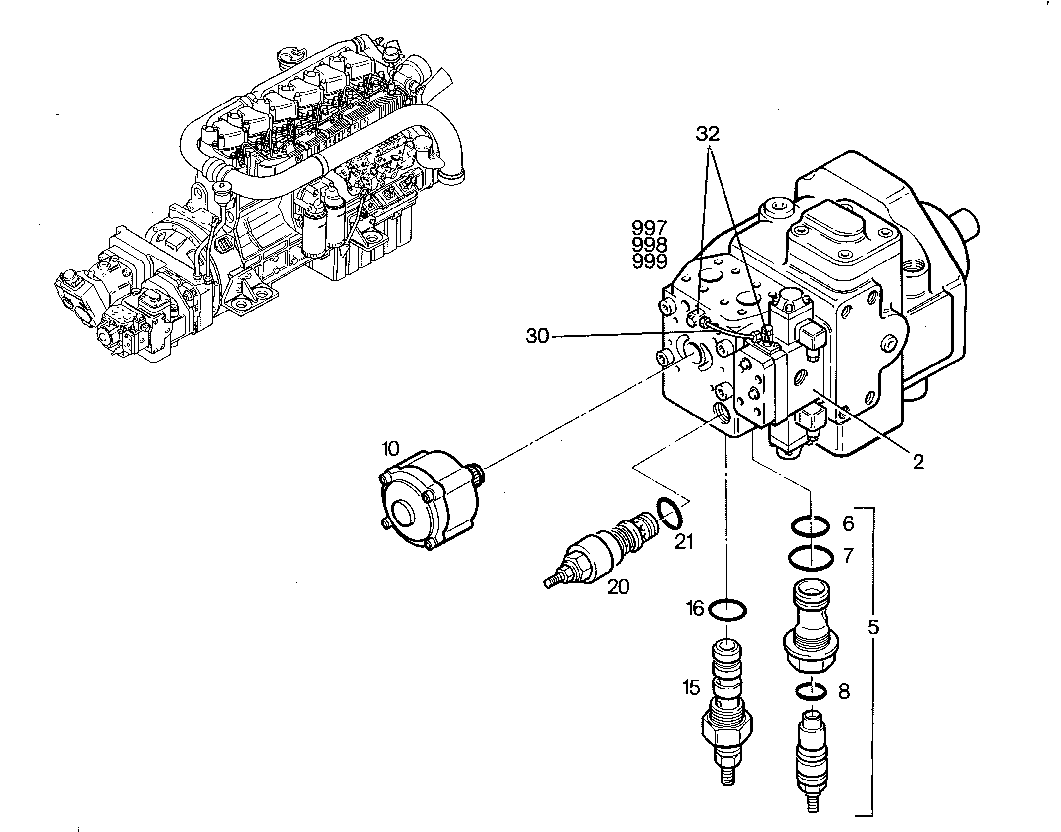 ПАТРОН РЕГУЛЯТОРА 7615050 LIEBHERR