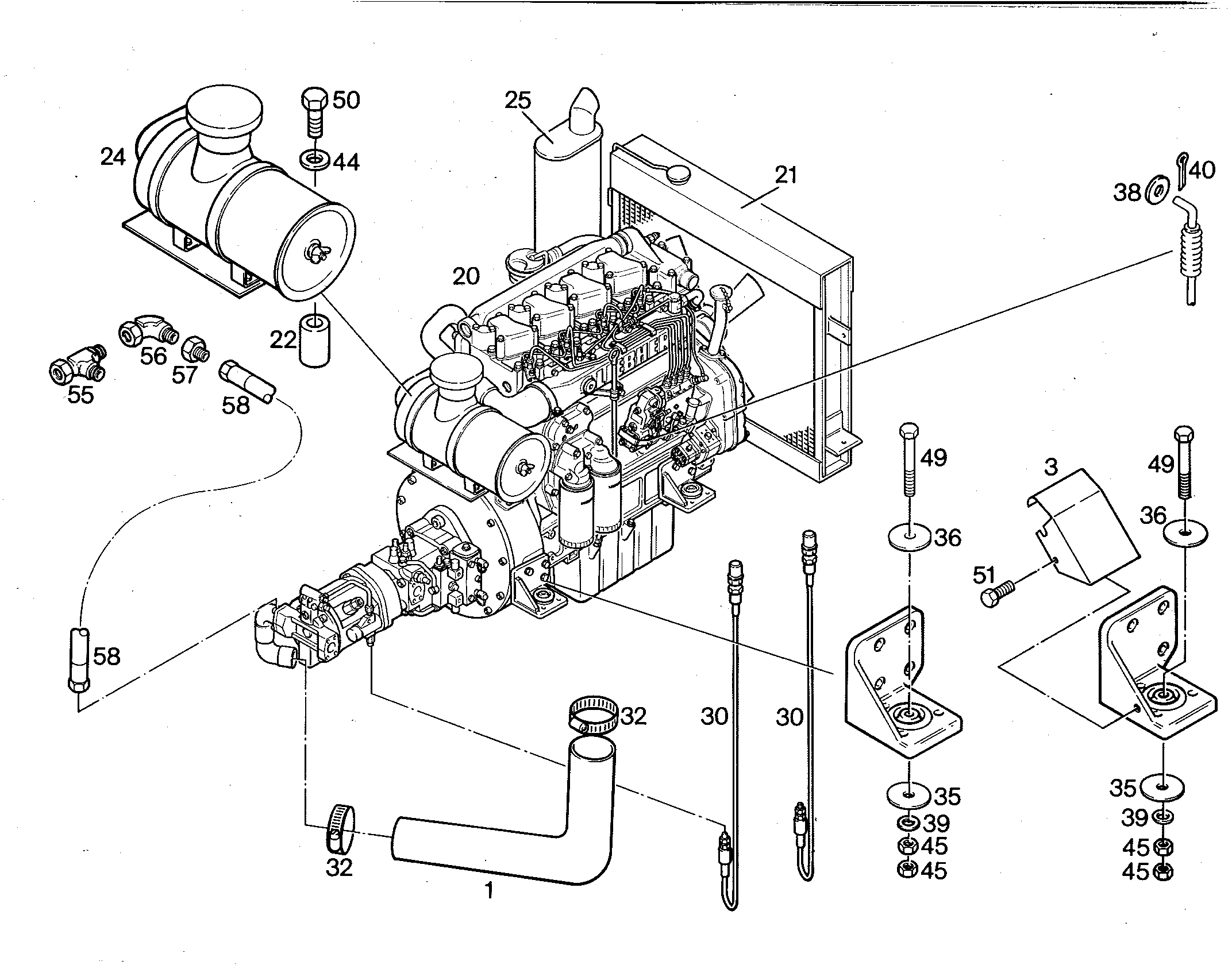 КОЛЕНО ШЛАНГОВОЕ 9136118 LIEBHERR