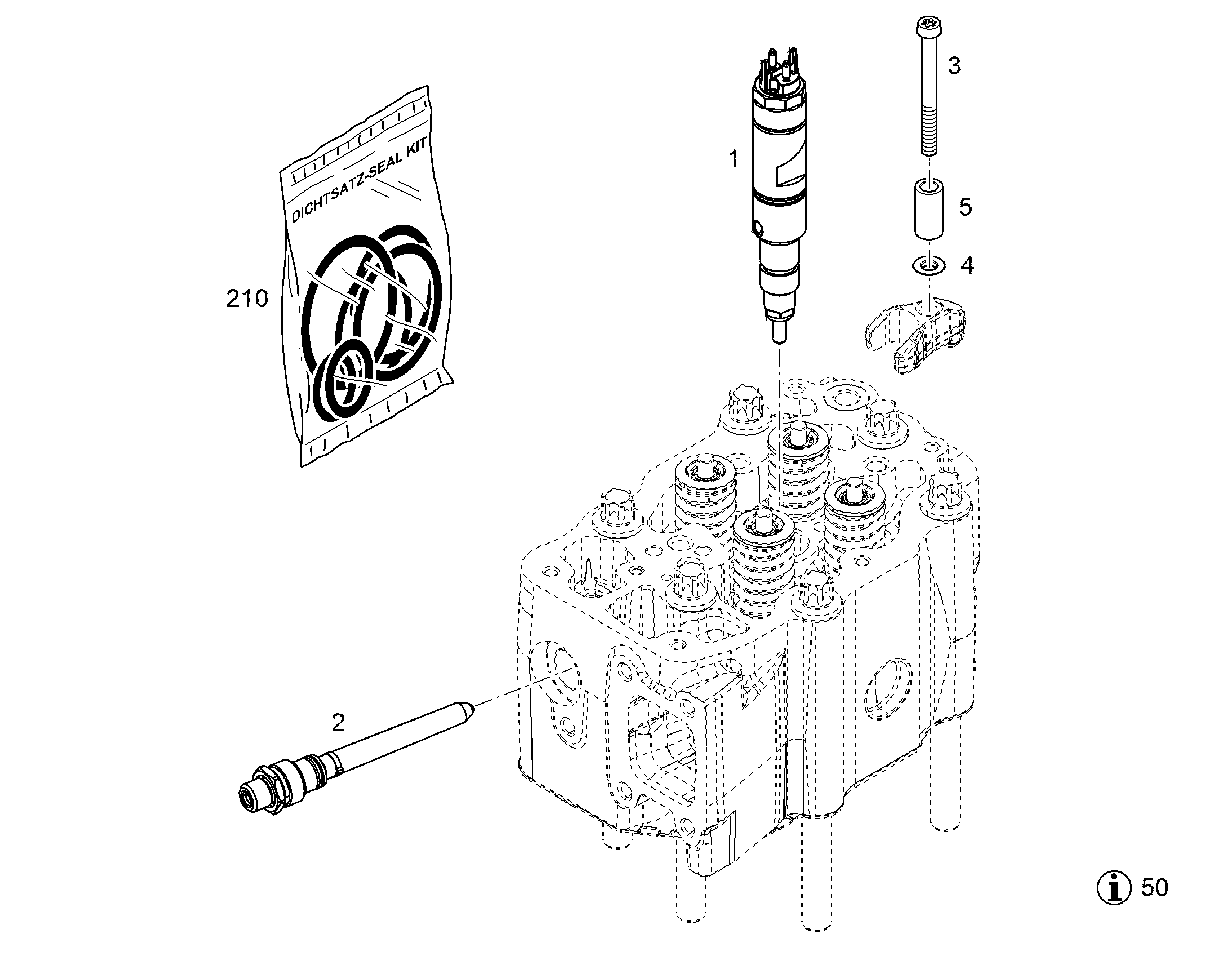 ШТУЦЕР ФОРСУНКИ LCRC-V 10139422 LIEBHERR