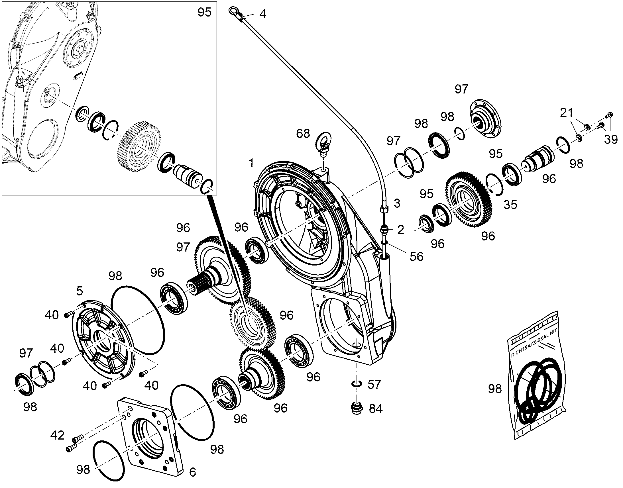 RK WHEEL SET 12592256 LIEBHERR