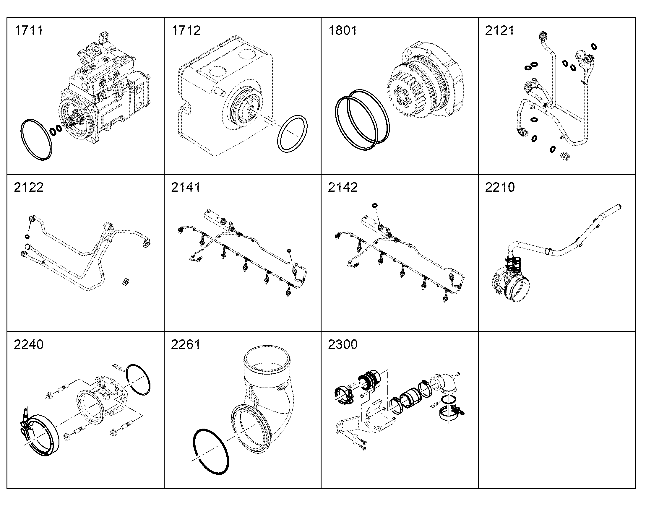 ПАКЕТ УПЛОТ НАСОС ПОДКАЧ ТОПЛИ LPP11-1R 12424993 LIEBHERR