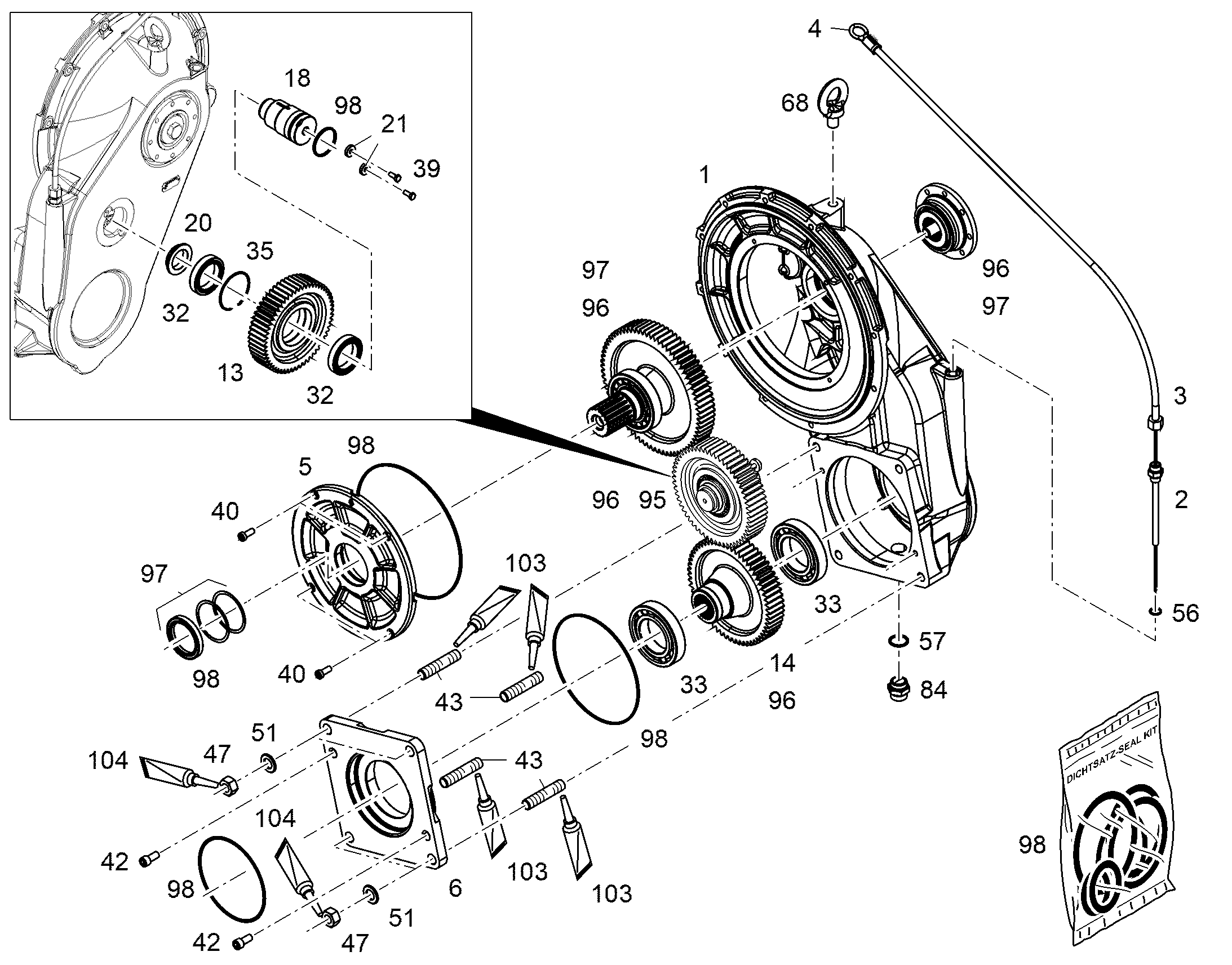 RK WHEEL SET 12816701 LIEBHERR