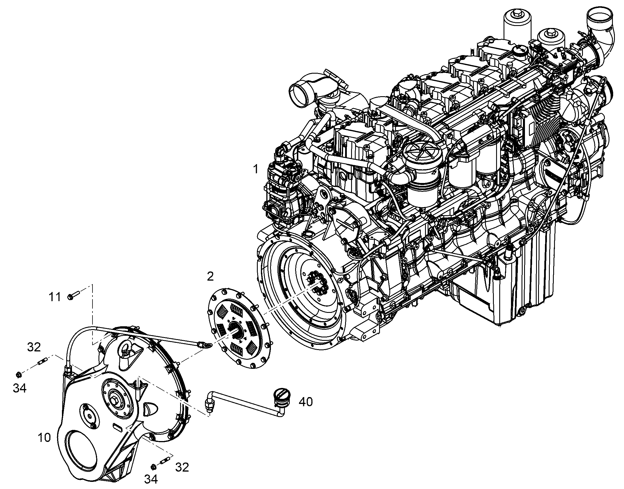 ДВИГАТЕЛЬ ДИЗЕЛЬНЫЙ D936 A7-25 270 kW 12422835 LIEBHERR