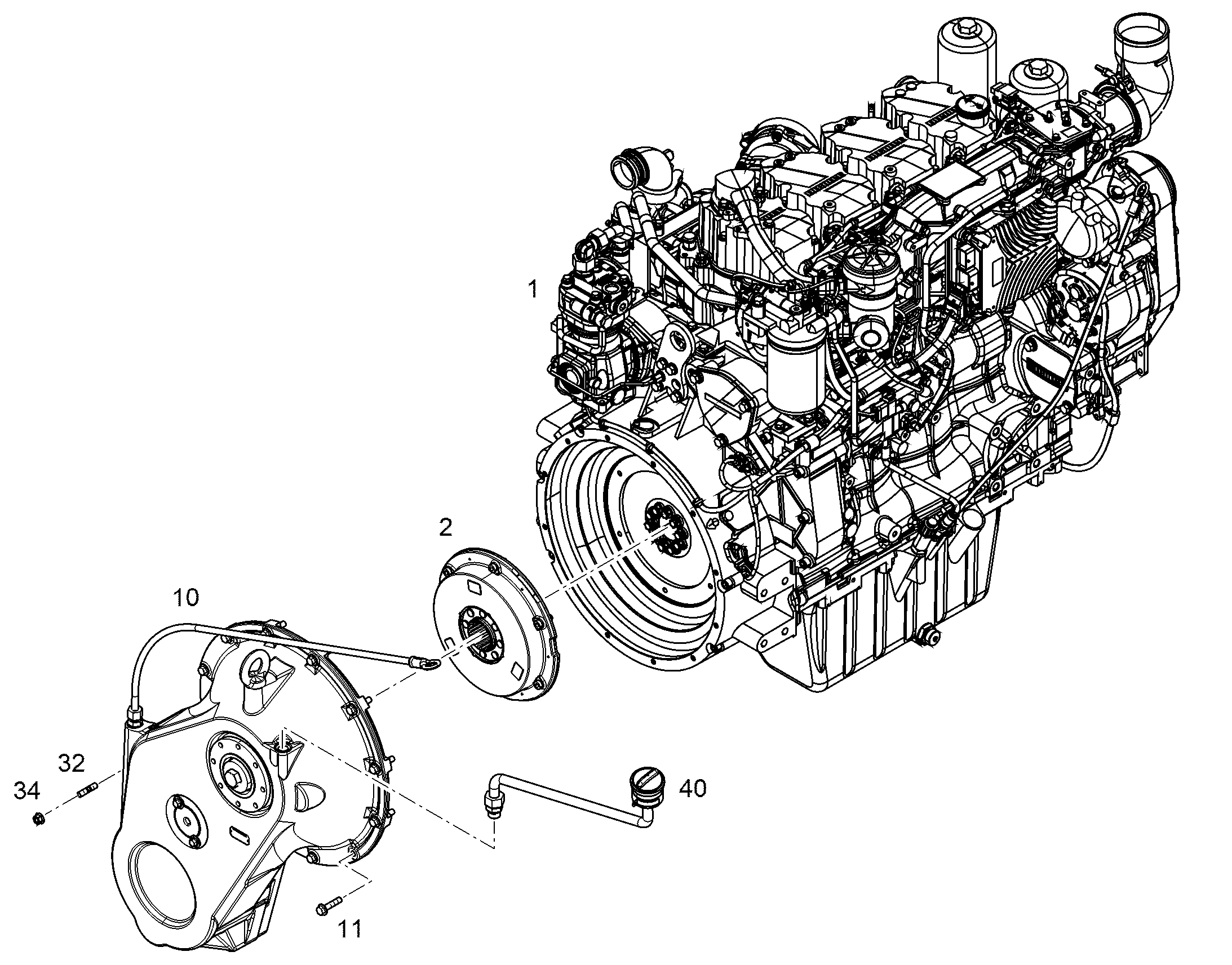 ДВИГАТЕЛЬ ДИЗЕЛЬНЫЙ D934 A7-25 200 kW 12422820 LIEBHERR