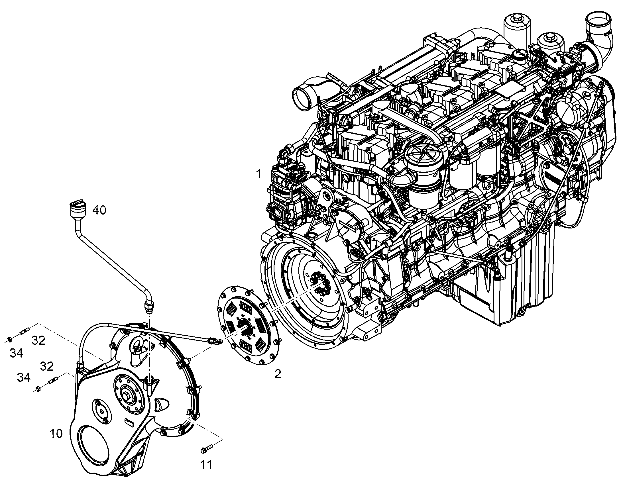 ДВИГАТЕЛЬ ДИЗЕЛЬНЫЙ D936 A7-23 300 kW 12594837 LIEBHERR