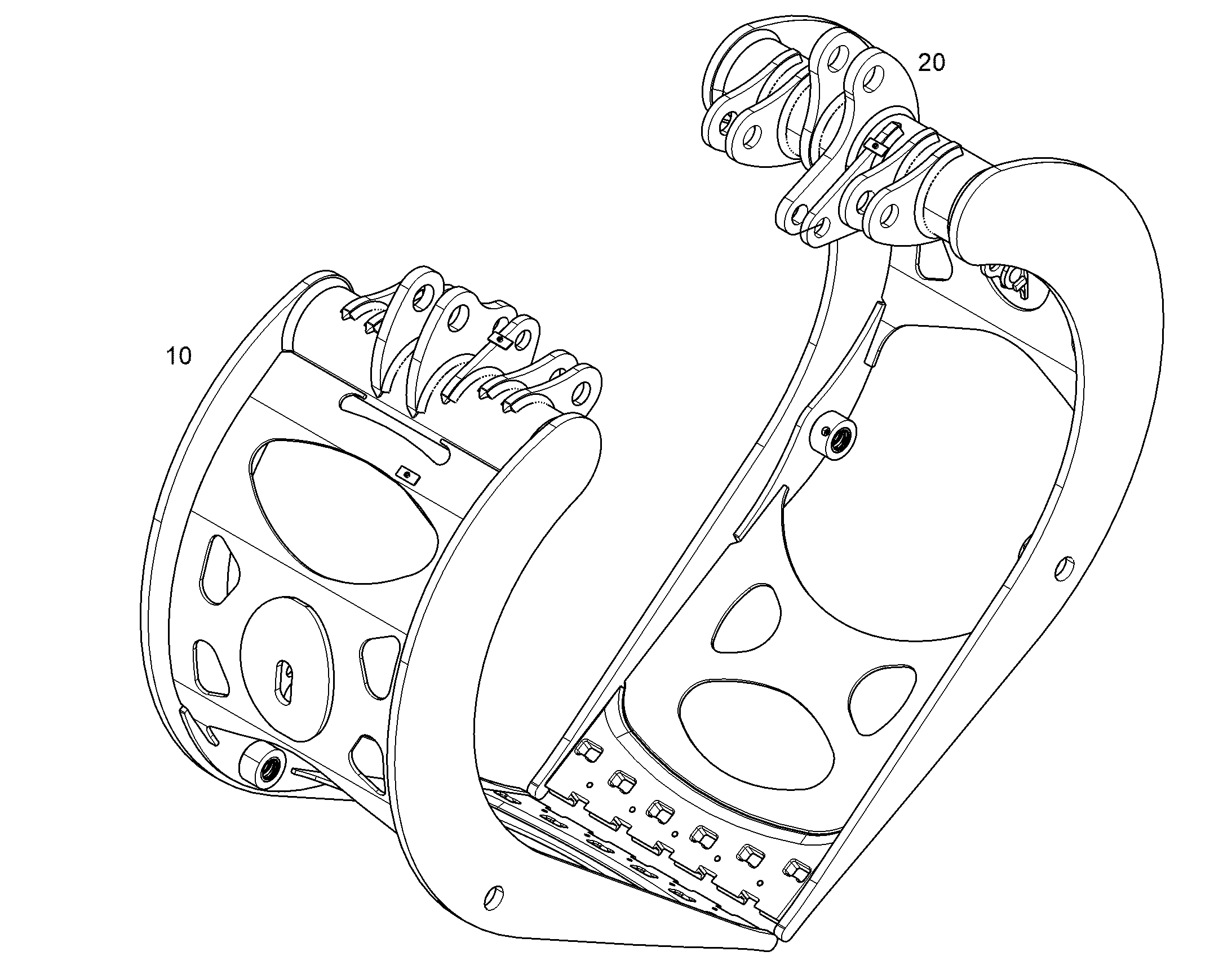 ЗАЖИМ СЛЕВА 1000mm 3,2m² 13491433 LIEBHERR