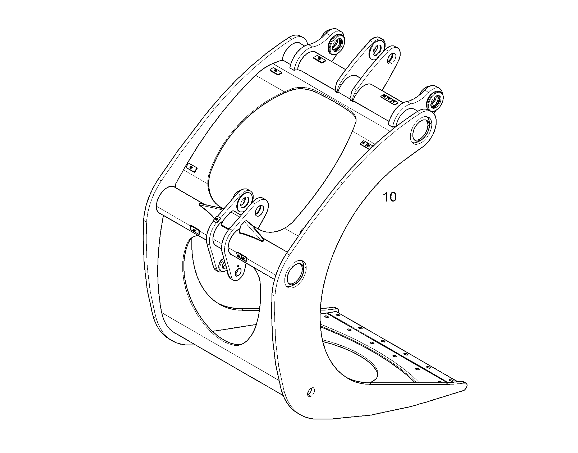 ЗАЖИМ СЛЕВА 1100mm 3,6m² 13505419 LIEBHERR