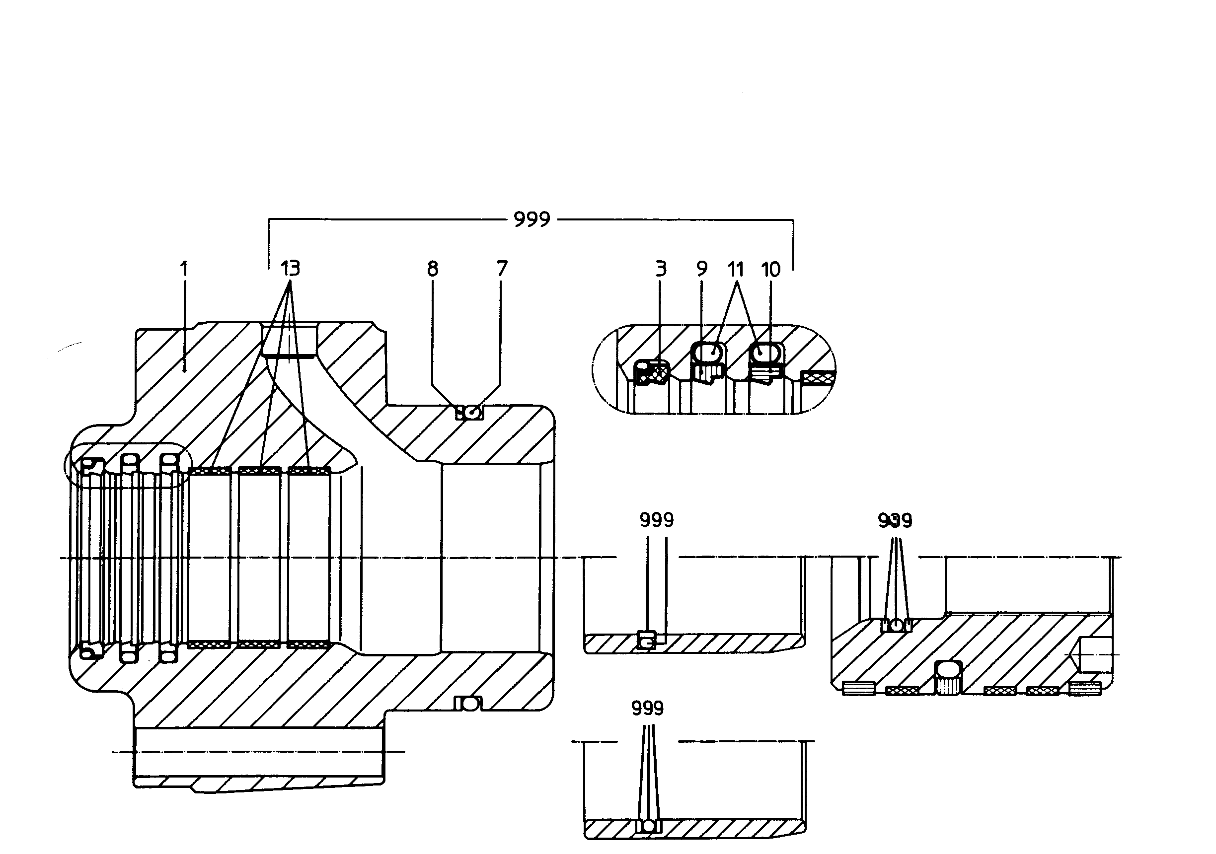 УПЛОТНЕНИЕ 125,0X140,1X6,3 7010659 LIEBHERR