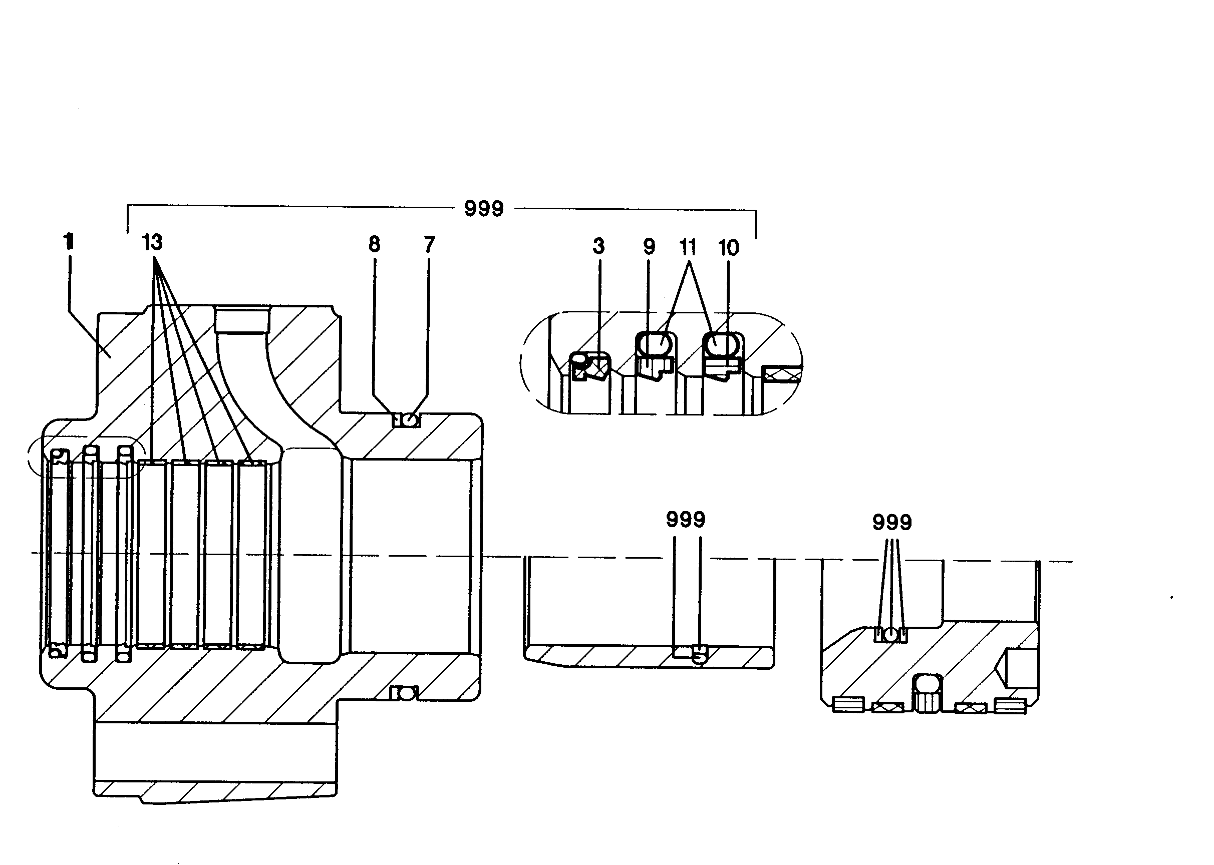 УПЛОТНЕНИЕ 140,0X155,1X6,3 7011488 LIEBHERR