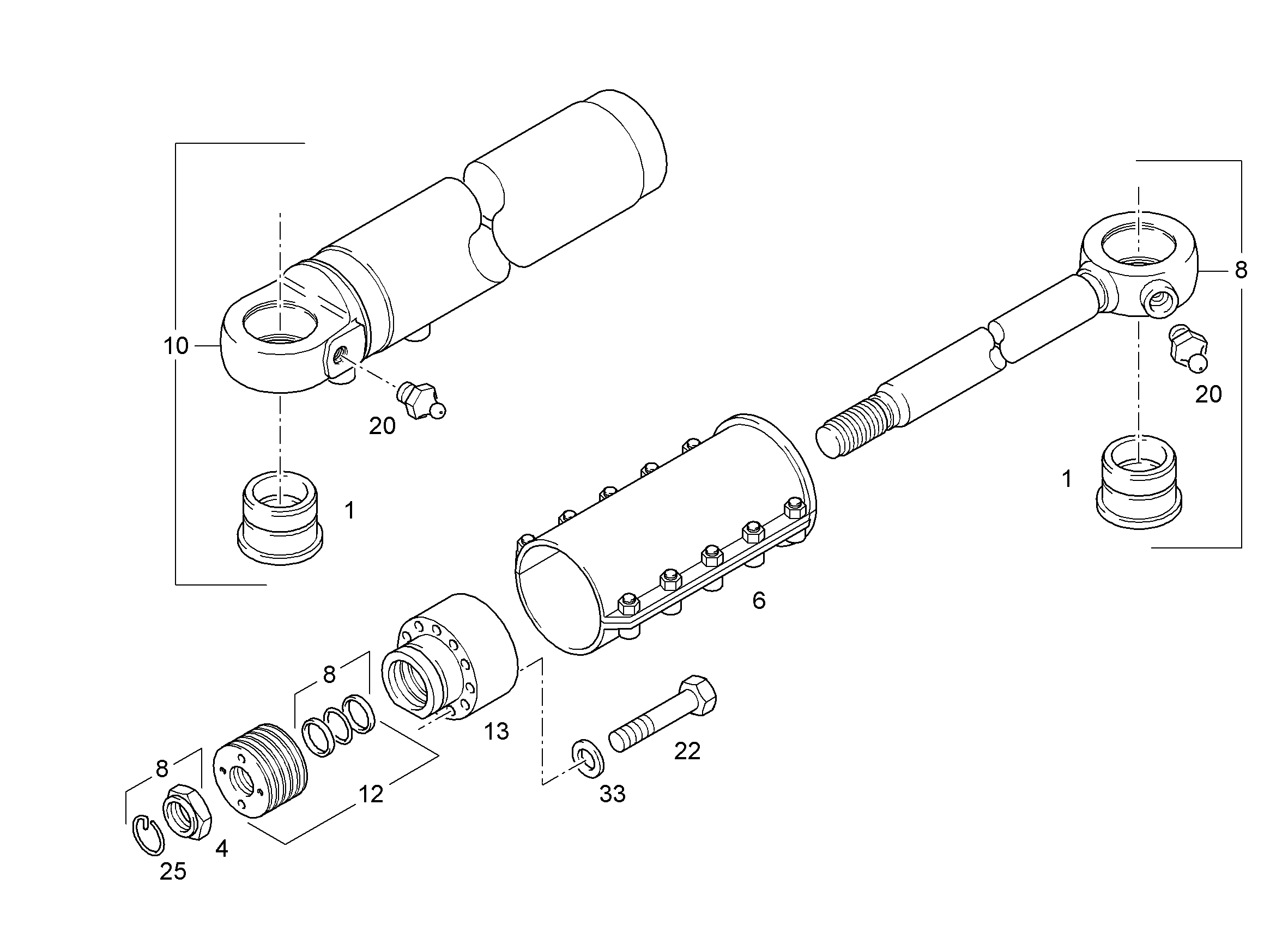 БОЛТ С ШЕСТИГРАННОЙ ГОЛОВКОЙ ISO 4014 M12X80 10.9 A3C 4600235 LIEBHERR