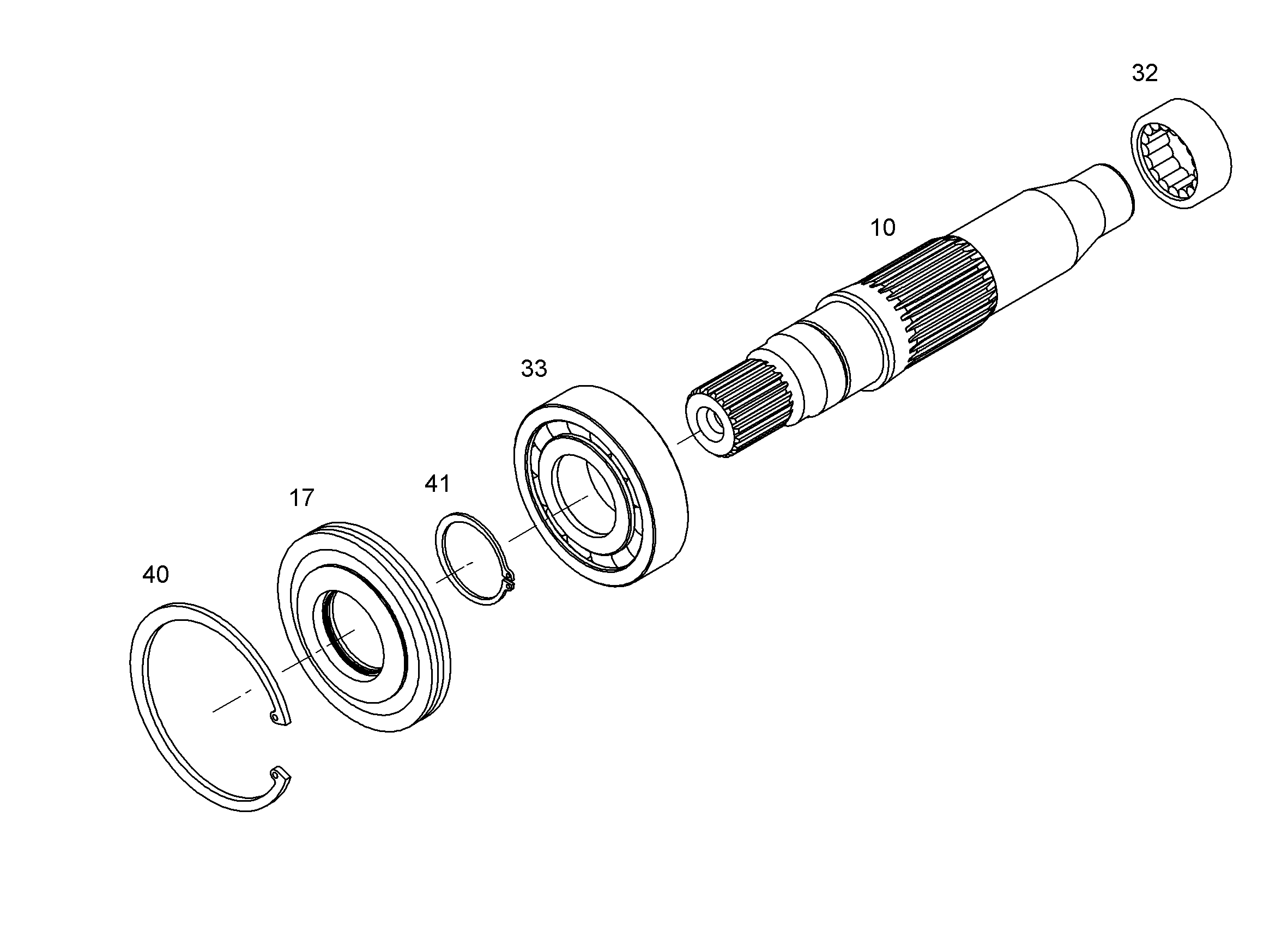 СТОПОРНОЕ КОЛЬЦО DIN 472 95 4281017 LIEBHERR
