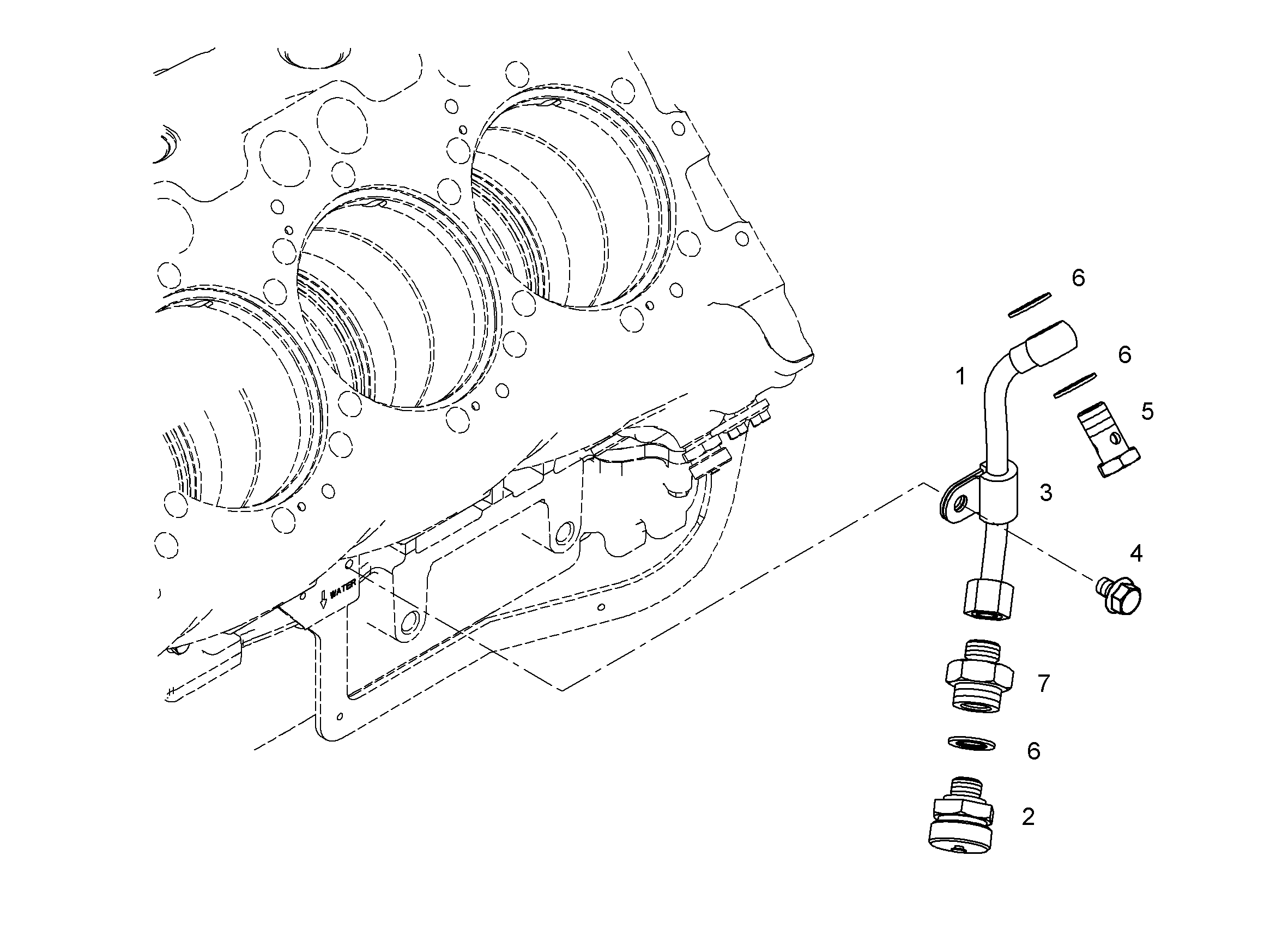 БОЛТ ПОЛЫЙ 10-3 4001439 LIEBHERR