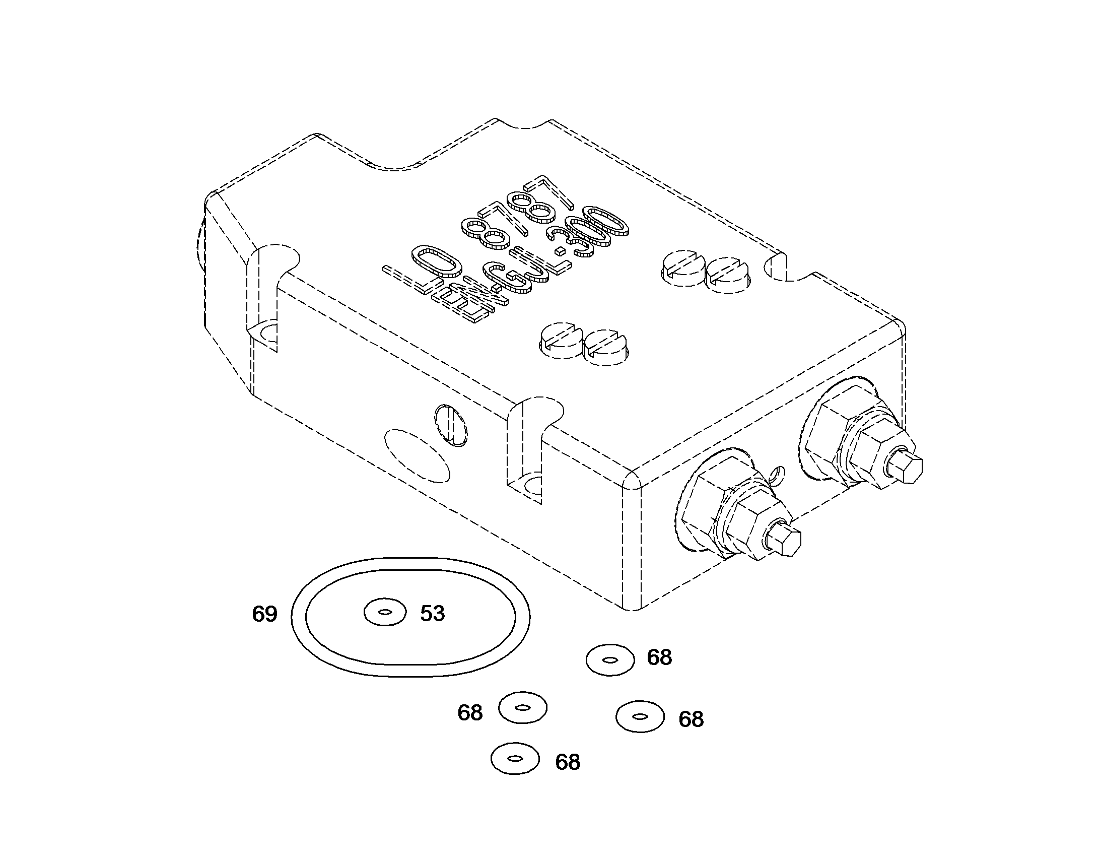 УПЛОТНИТЕЛЬНОЕ КОЛЬЦО ISO 3601-1 72,69X2,62 7380599 LIEBHERR