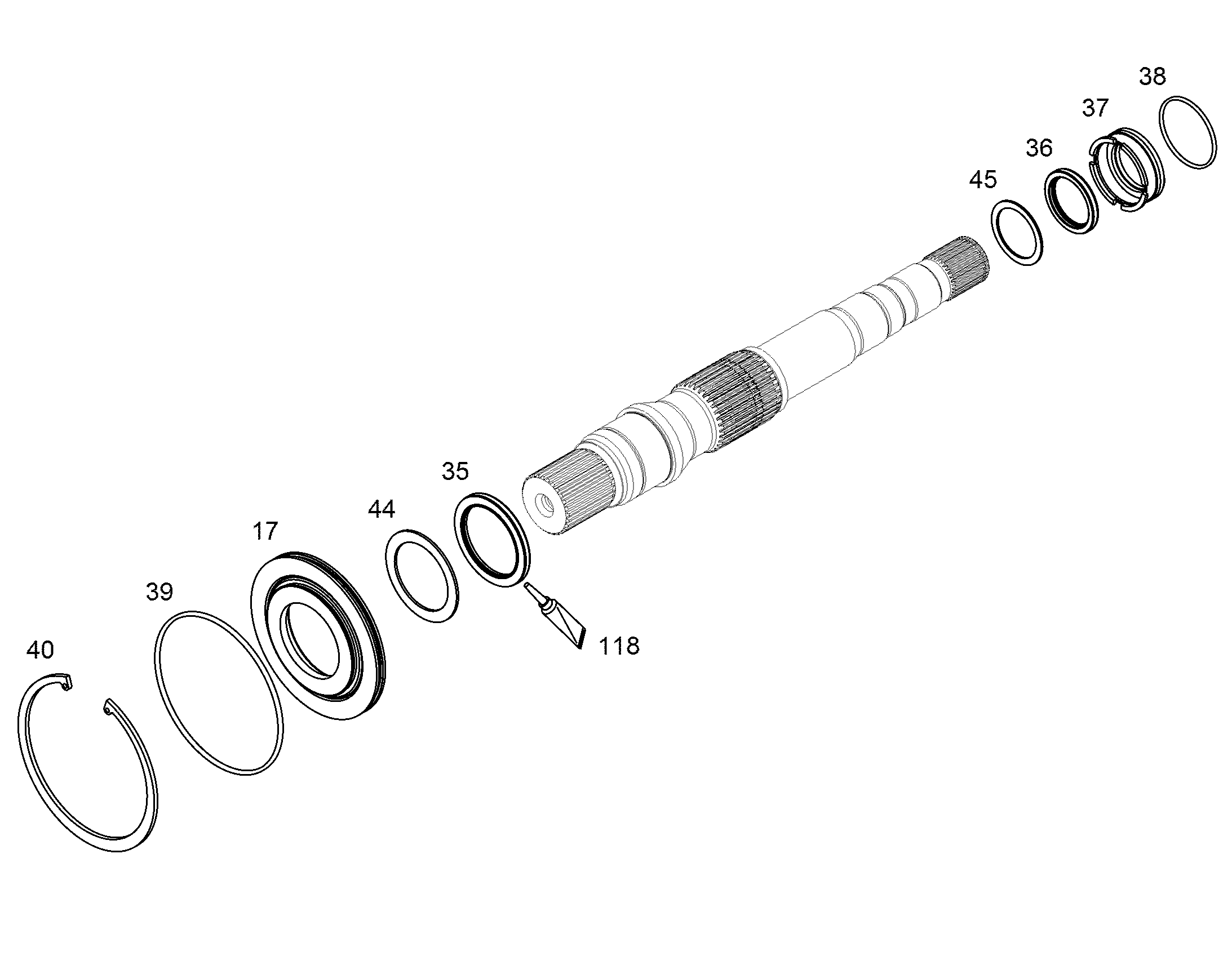 УПЛОТНЕНИЕ ВАЛА РАД. BAB3SL0,5X47X62X7 10470698 LIEBHERR