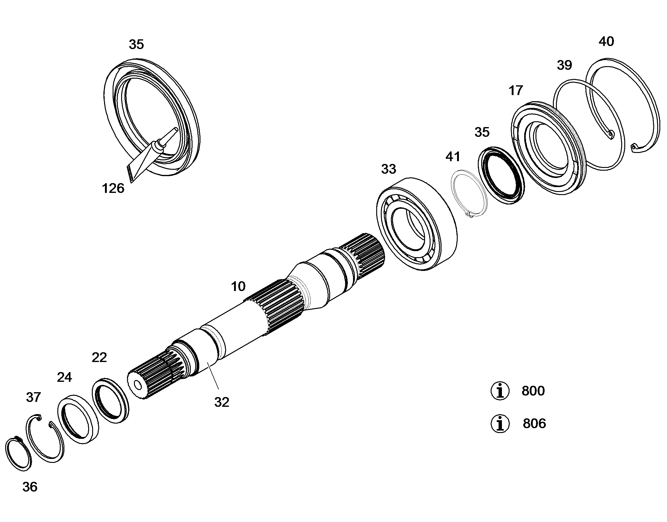 СТОПОРНОЕ КОЛЬЦО DIN 472 65 4981272 LIEBHERR
