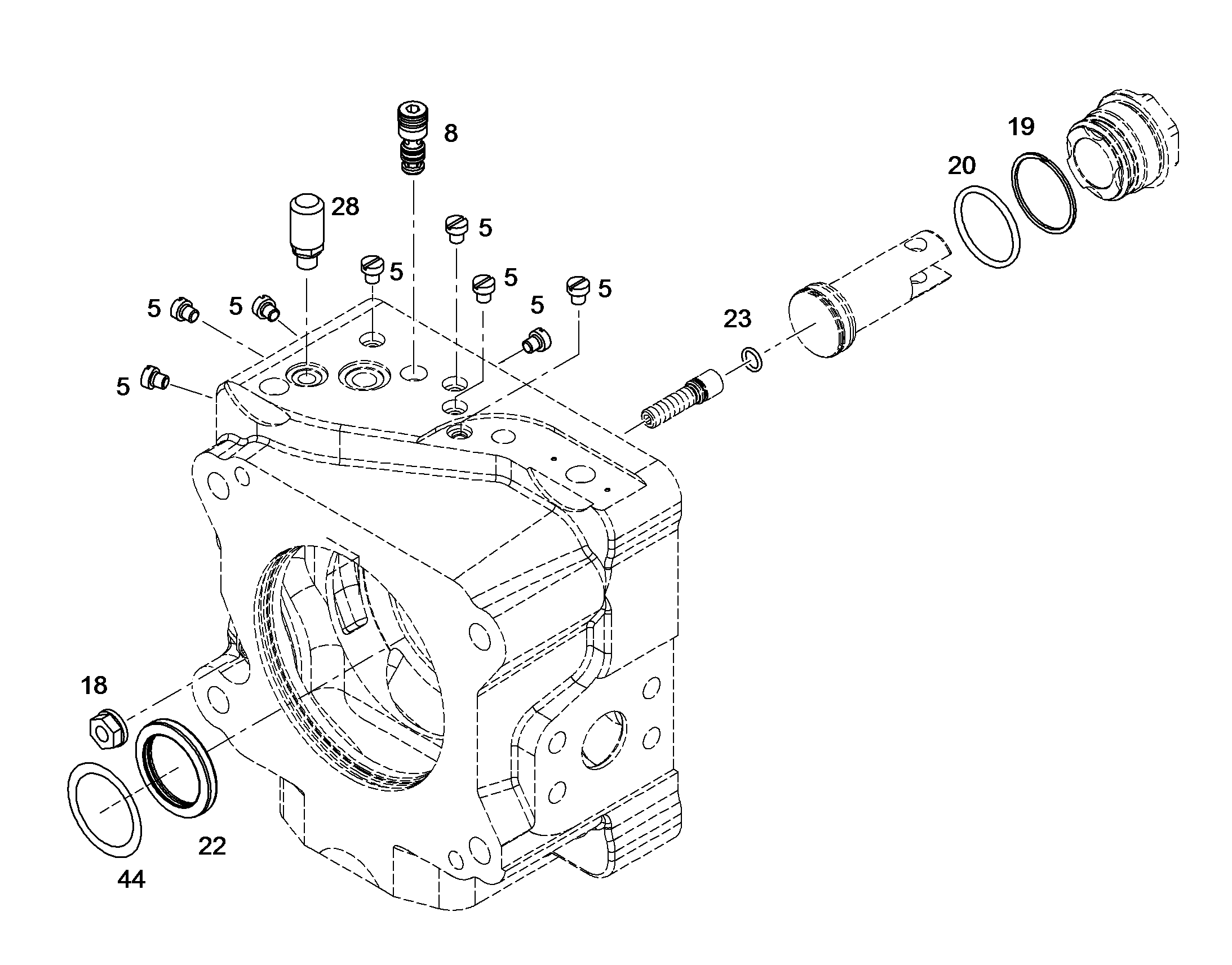 К-Т УПЛ.-ПЕРЕКЛ.КЛАПАН WV 5 10120786 LIEBHERR