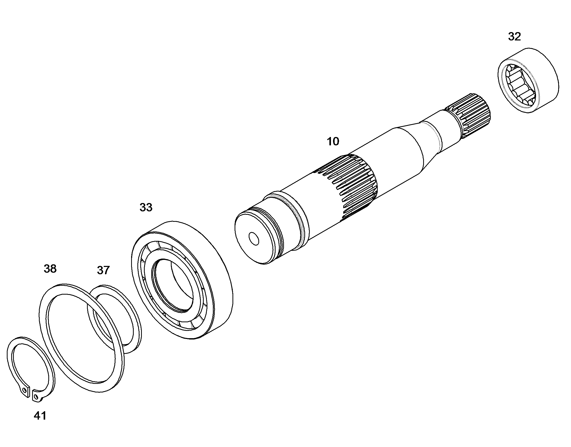 ВАЛ ПРИВОДНОЙ NG 045 10123483 LIEBHERR