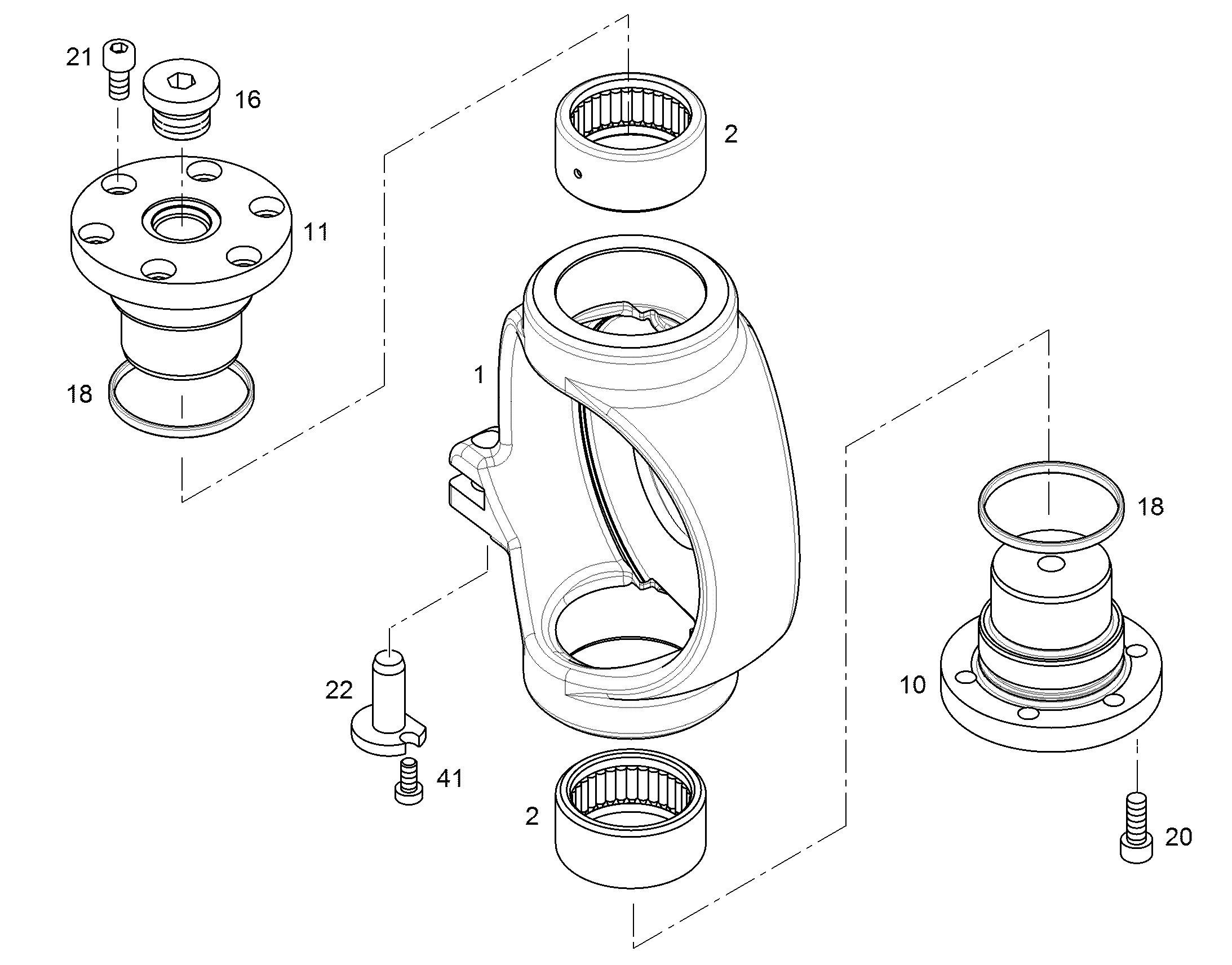 ФЛАНЕЦ NG 045 10124010 LIEBHERR