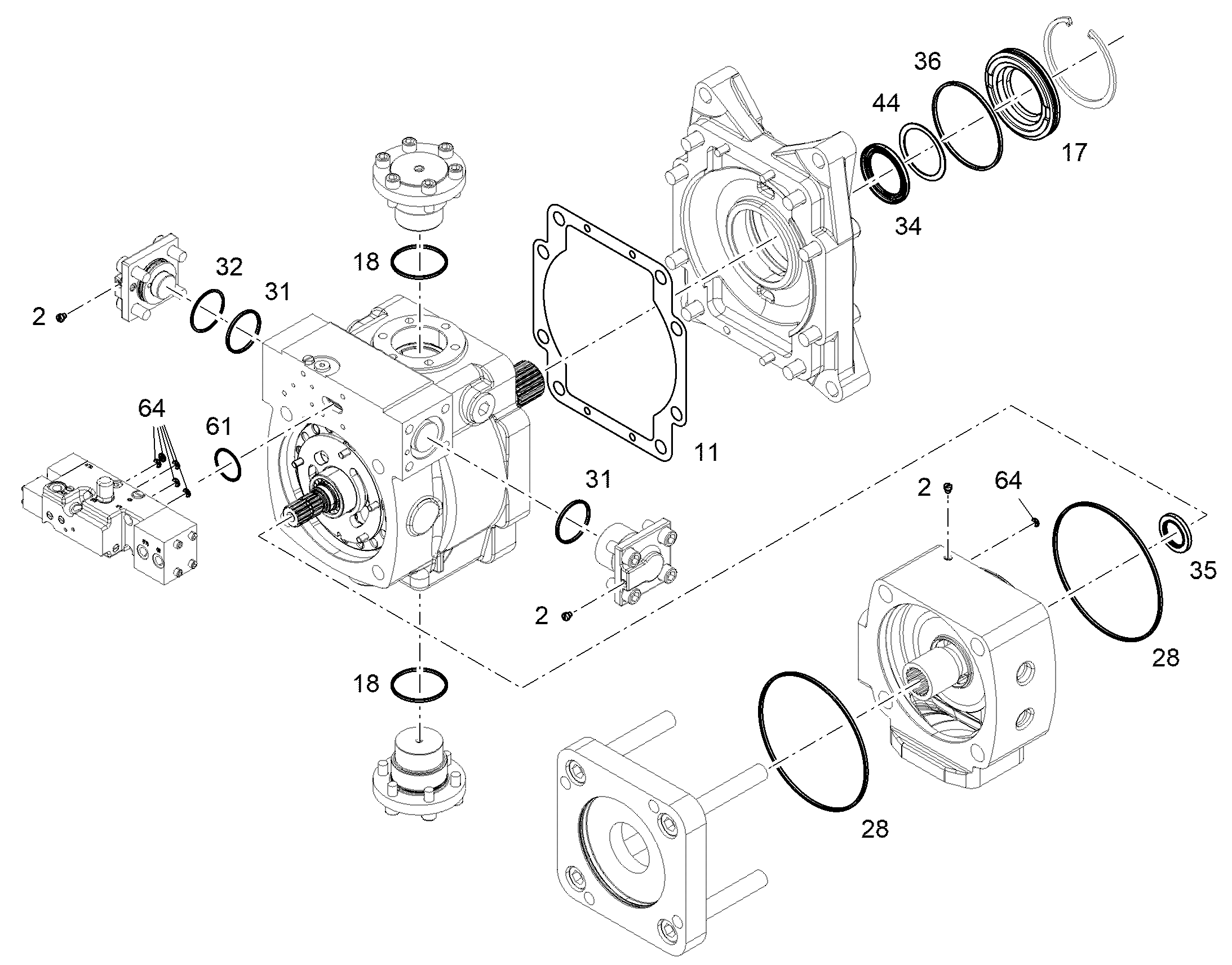 КОЛЬЦО ЗАПОРНОЕ NG 225-250 12802732 LIEBHERR