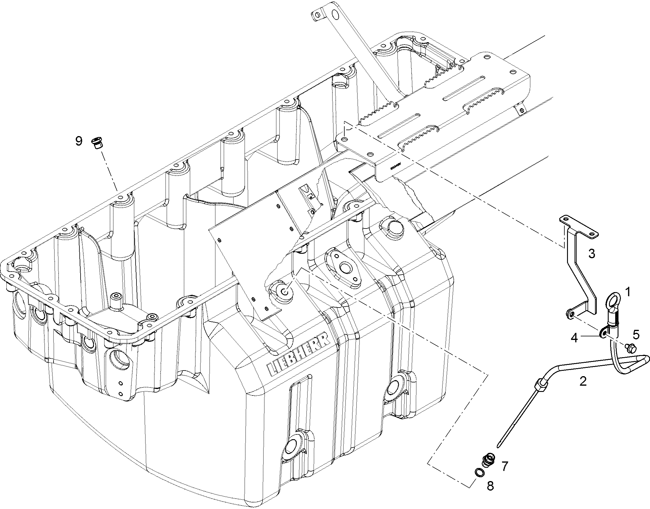 ЩУП ОПР.УР-НЯ МАСЛА С КОЛЬЦОМ 9078240 LIEBHERR