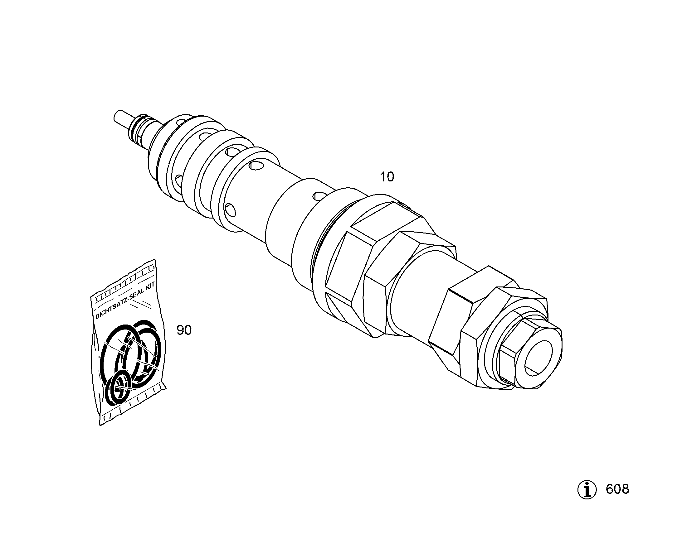 РЕГУЛИРОВОЧНЫЙ КЛАПАН DA 10126638 LIEBHERR