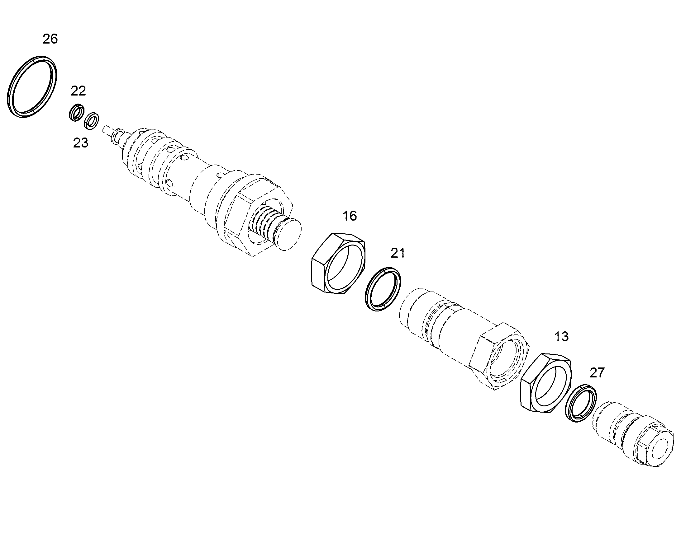 ГАЙКА M22X1,5 9072969 LIEBHERR