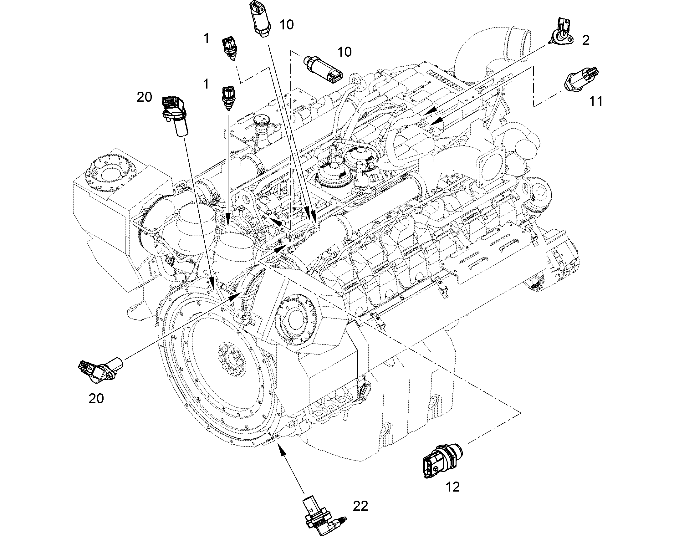 ДАТЧИК ДАВЛЕНИЯ 0-1800/2300bar 10442905 LIEBHERR