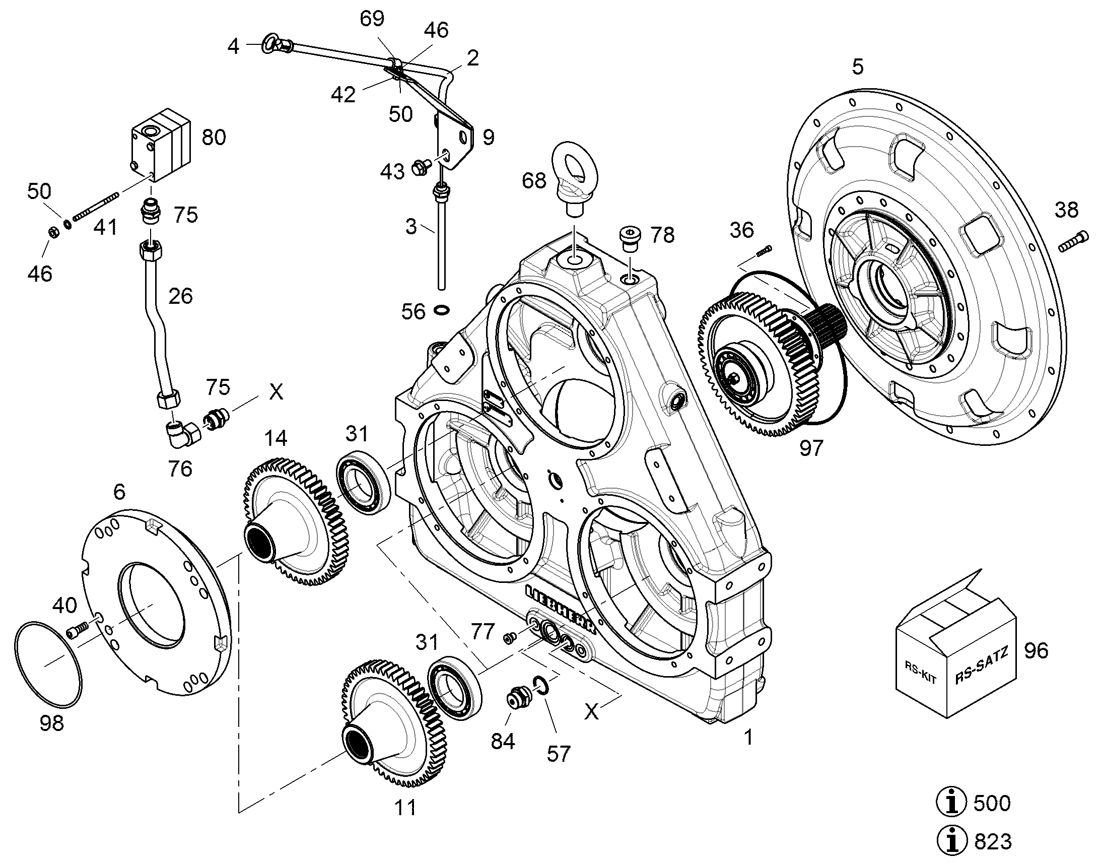 ФЛАНЕЦ SAE 0 10141516 LIEBHERR