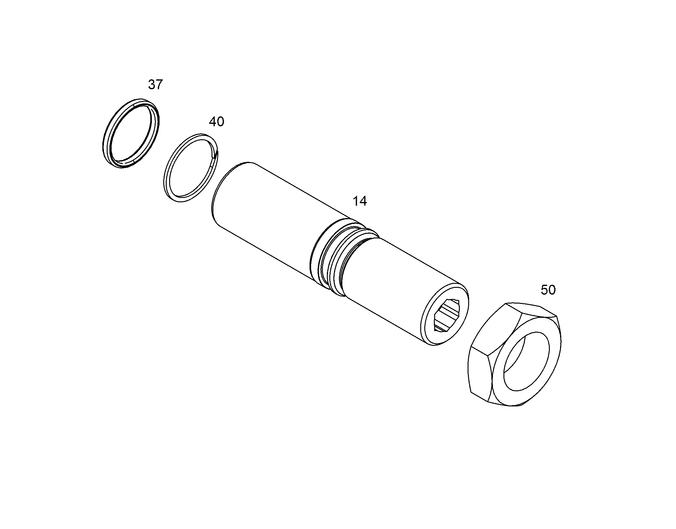 ВИНТ УПОРНЫЙ M28X1,5 42CrMo4+N 10153482 LIEBHERR