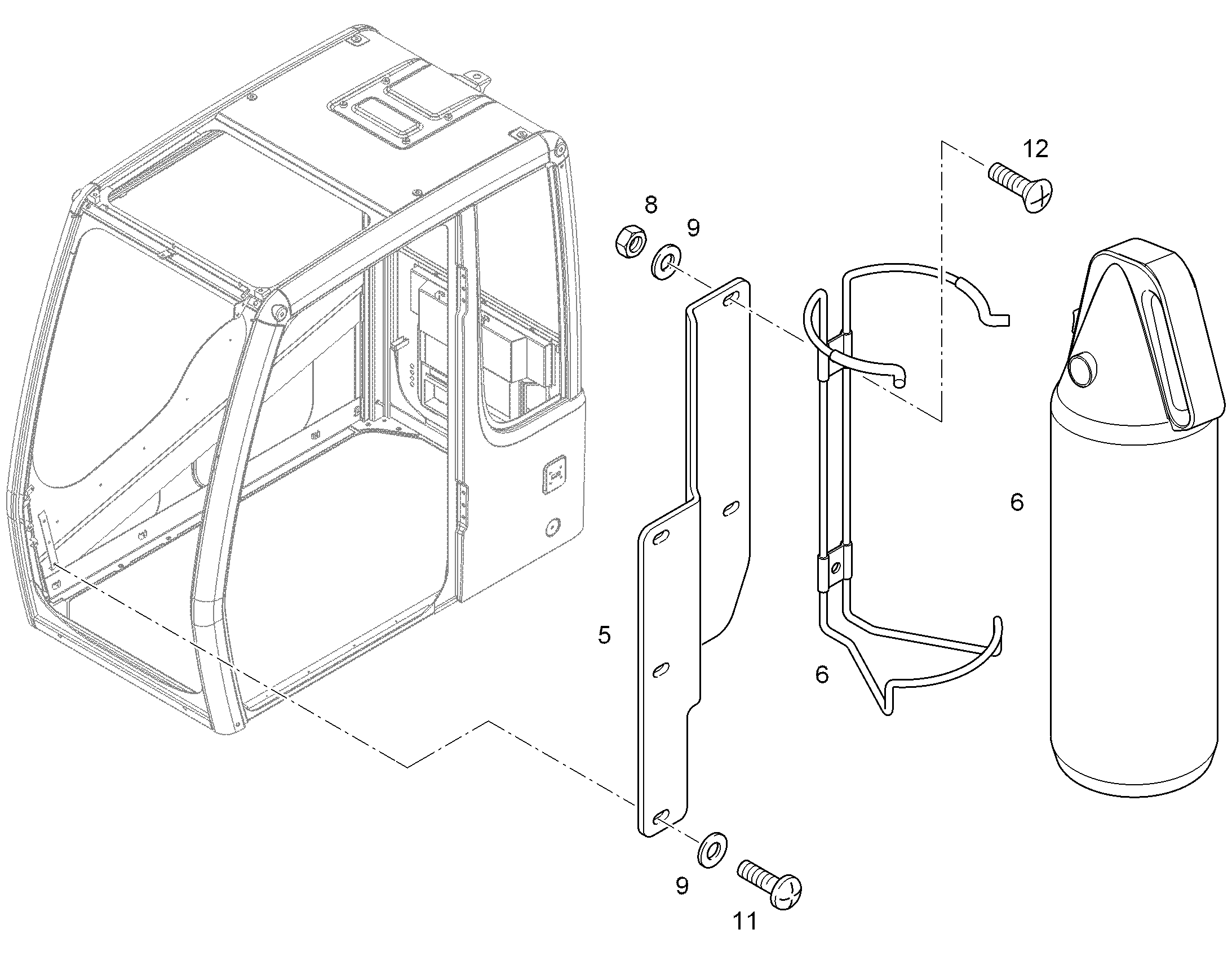 ОГНЕТУШИТЕЛЬ A,B,C PULVER 2 kg 10015841 LIEBHERR