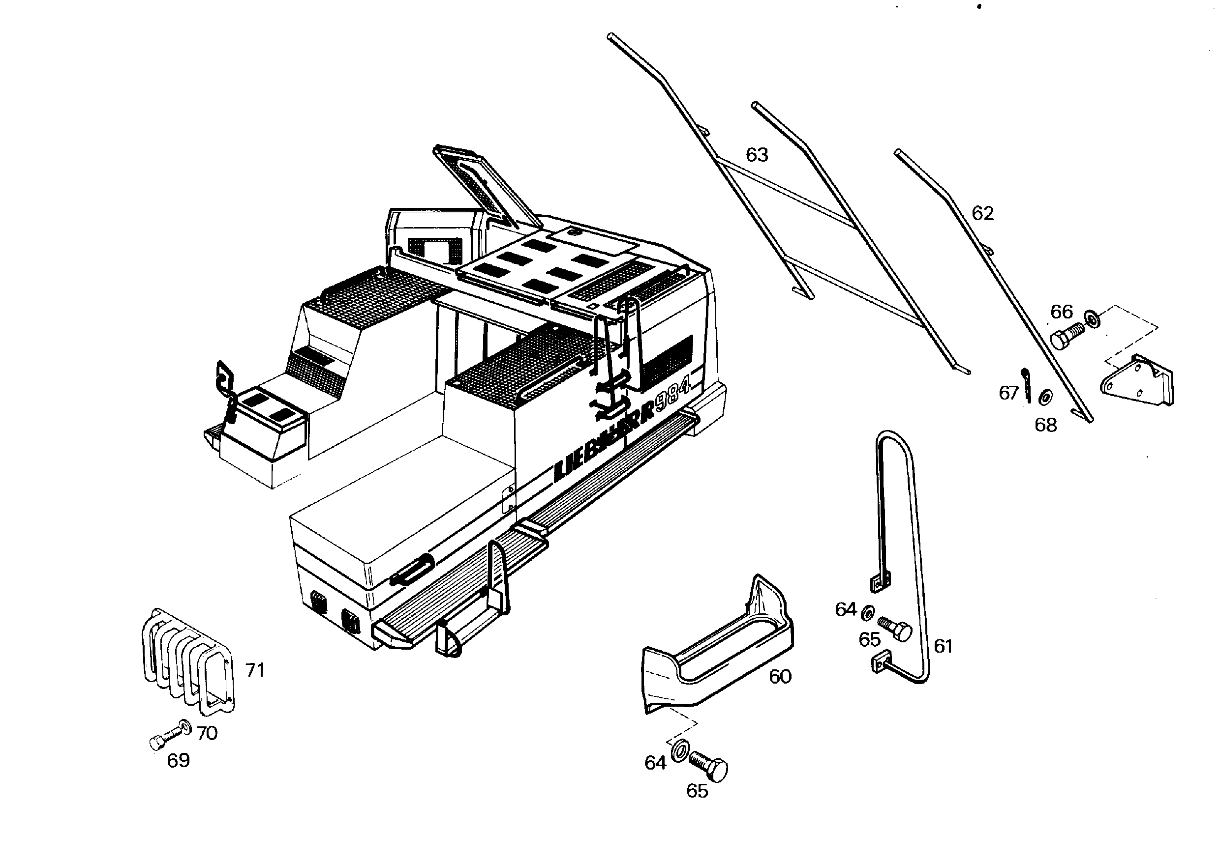 ПОДНОЖКА(LO 3259 B) 9490985 LIEBHERR