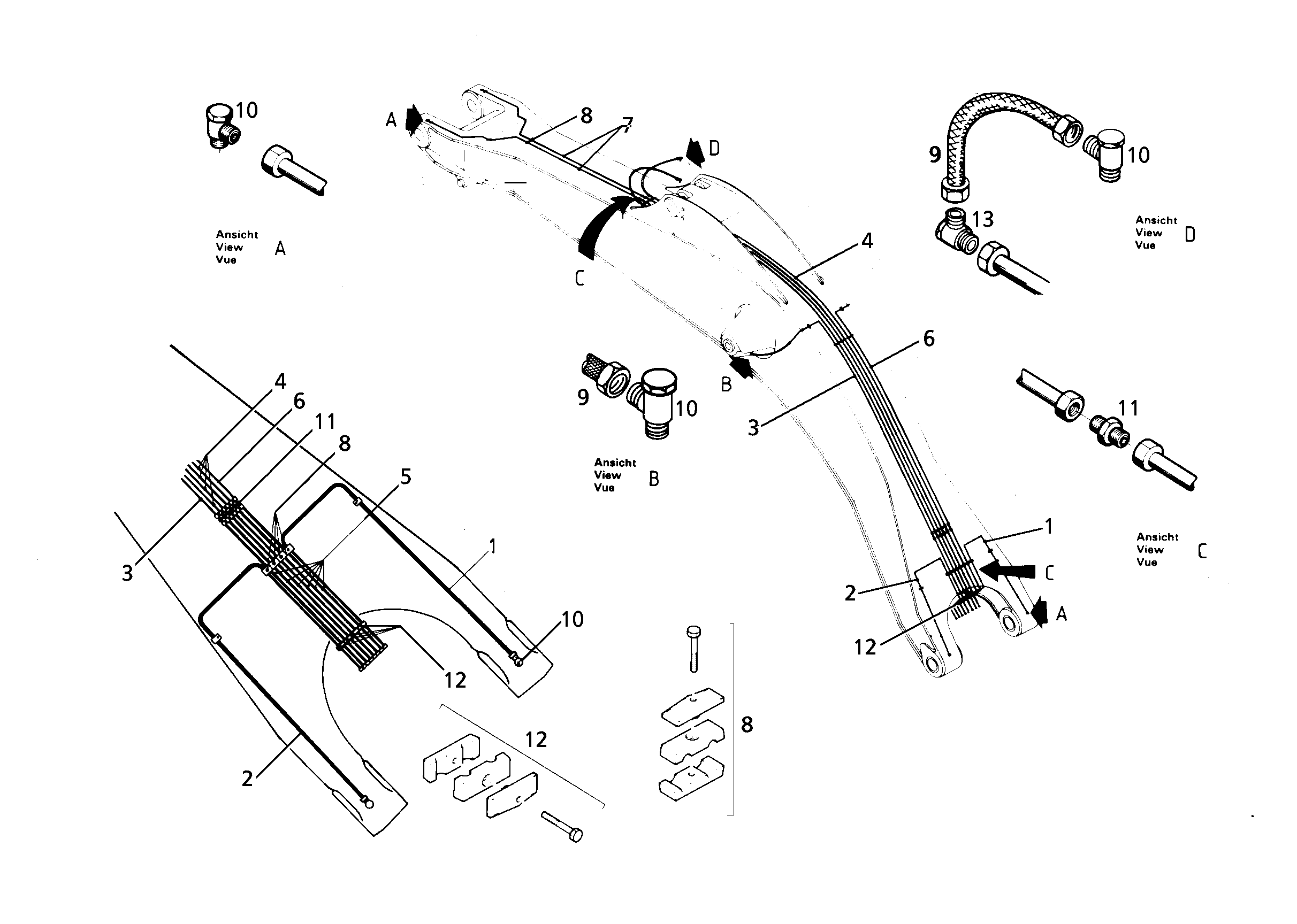 ШЛАНГ 8X700 5605962 LIEBHERR