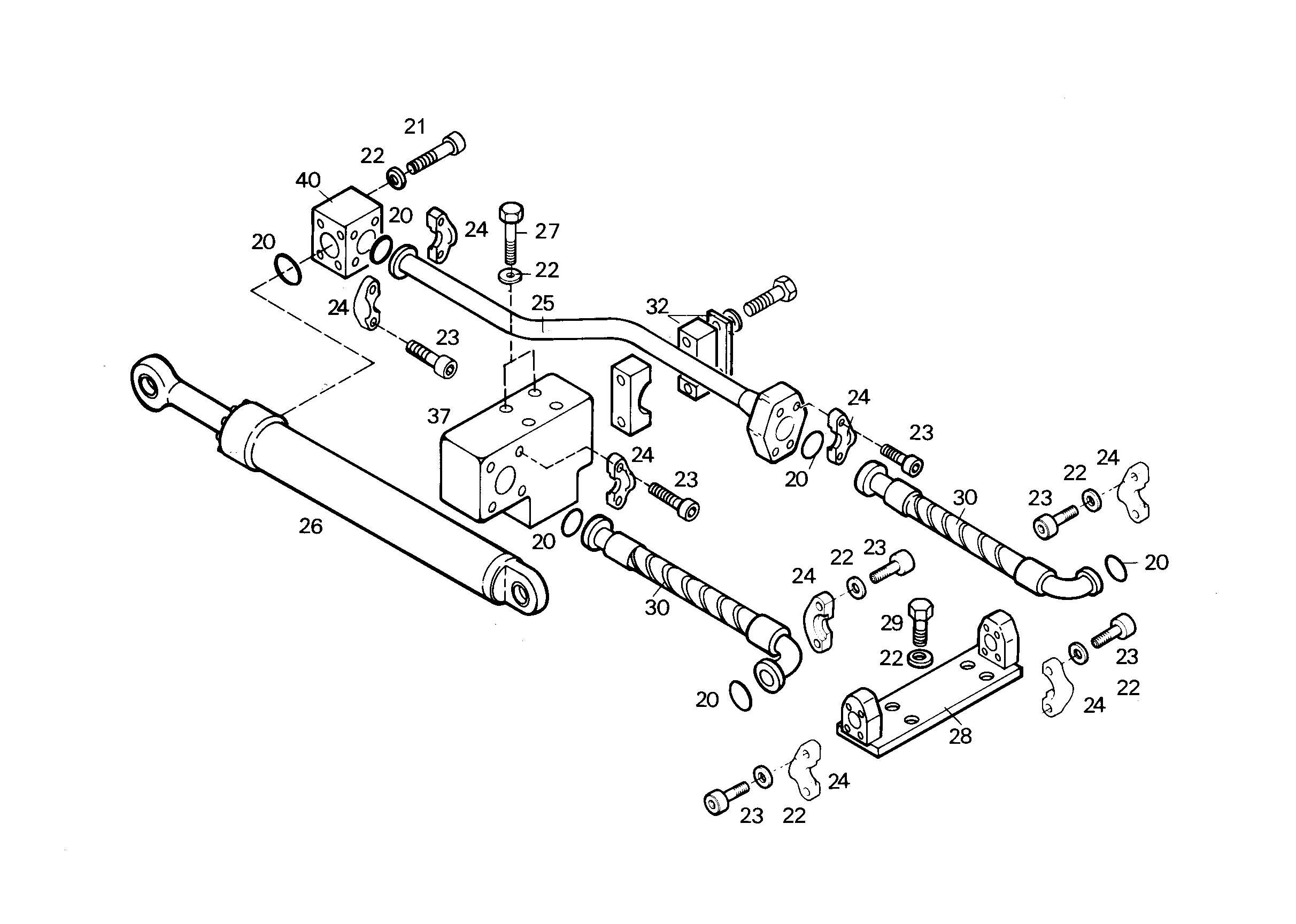 ШЛАНГ 40X1470 5604931 LIEBHERR