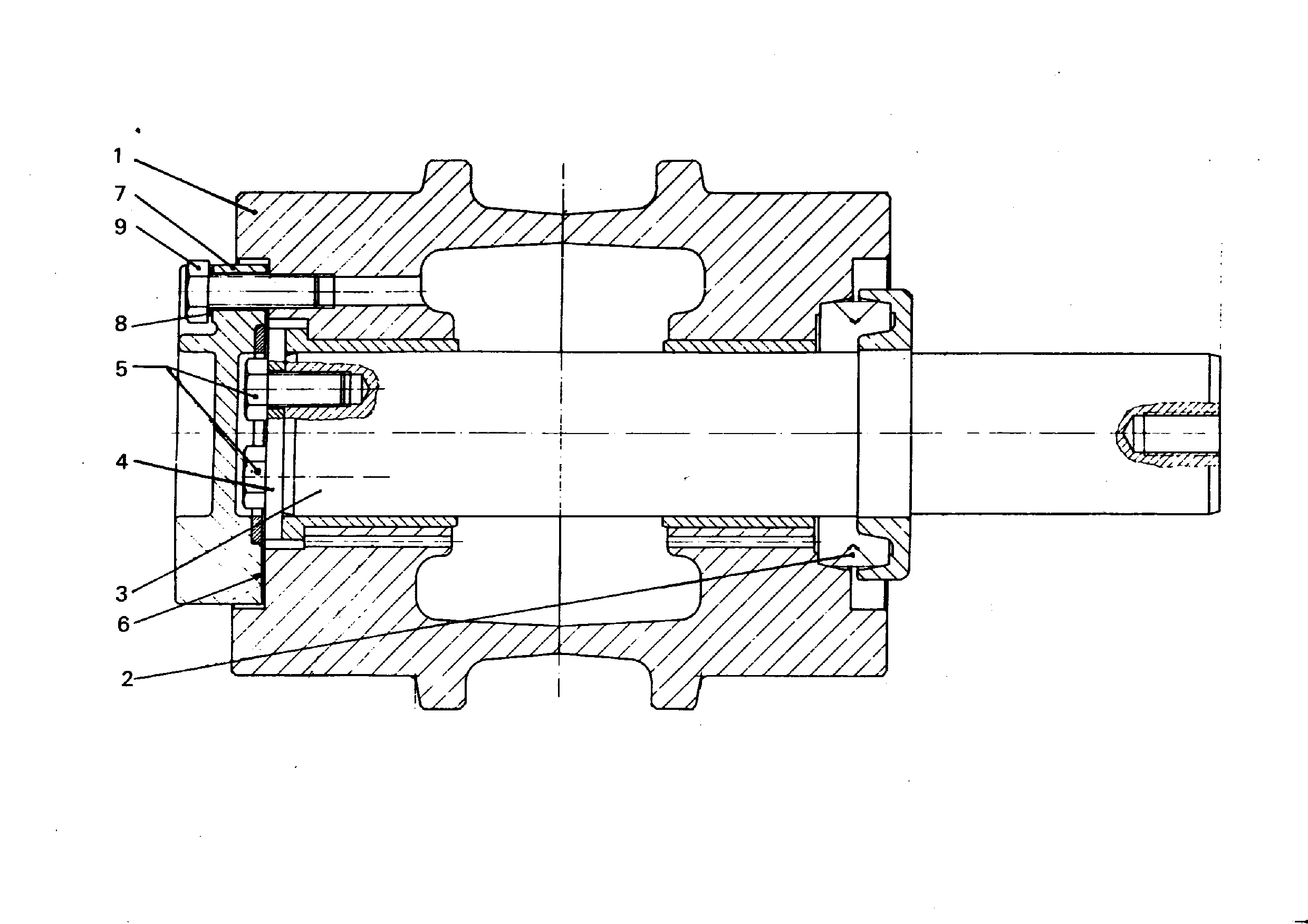 РОЛИК ОПОРНЫЙ - КОРПУС 5604152 LIEBHERR