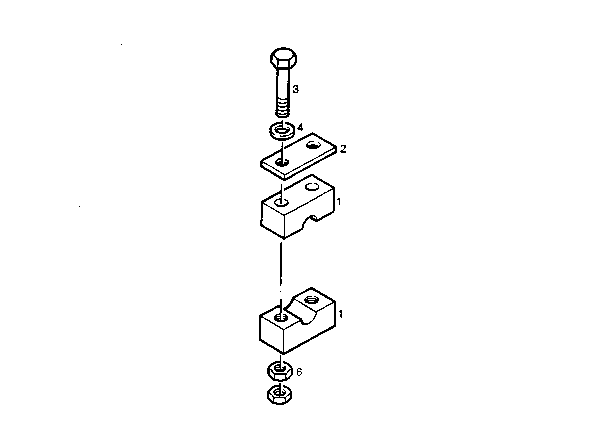 КЛЕММА ПОЛОВИННАЯ DIN 3015-2 S 4 G 44,5 PP SW 7365097 LIEBHERR