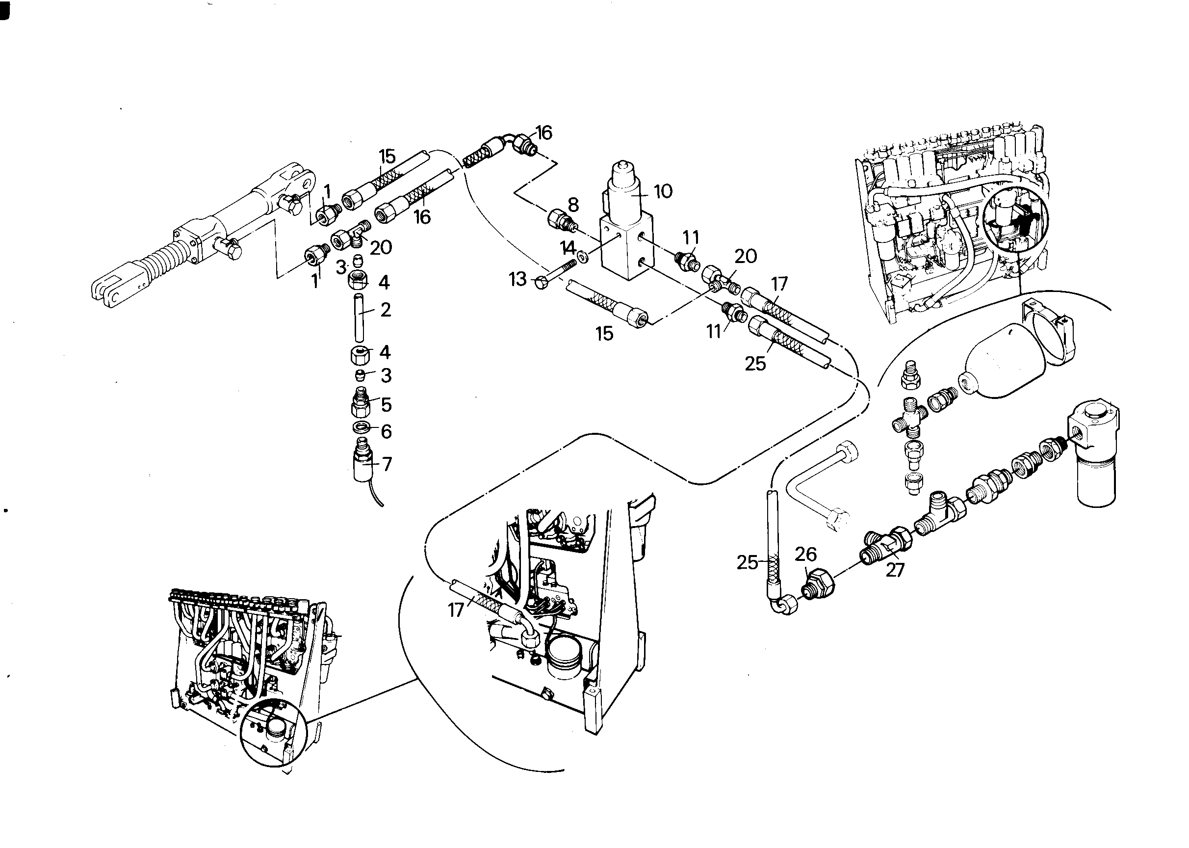 ШЛАНГ УПРАВЛЕНИЯ 8X3100 6718632 LIEBHERR