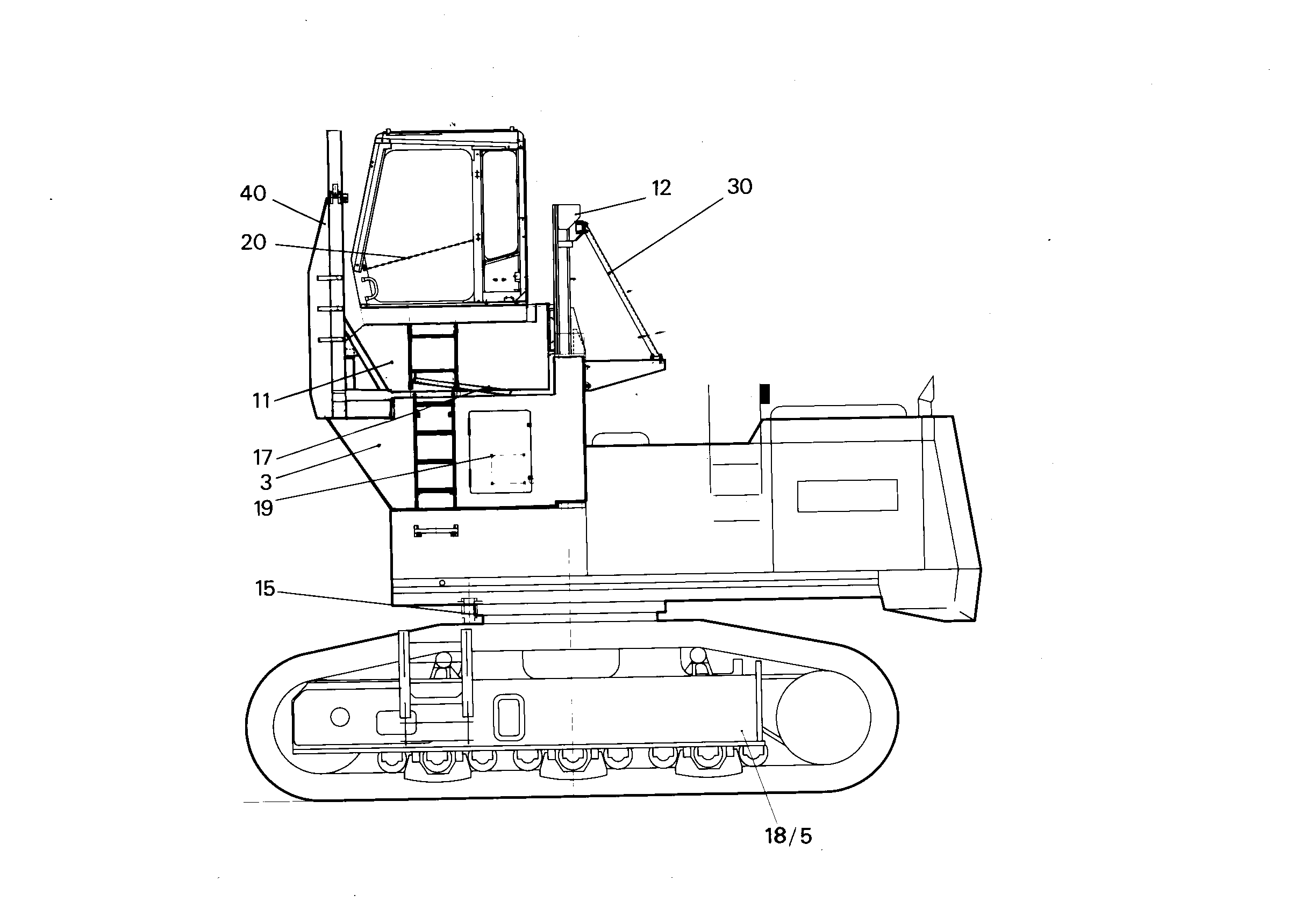 ОПОРА ЗАДНЯЯ 9753700 LIEBHERR