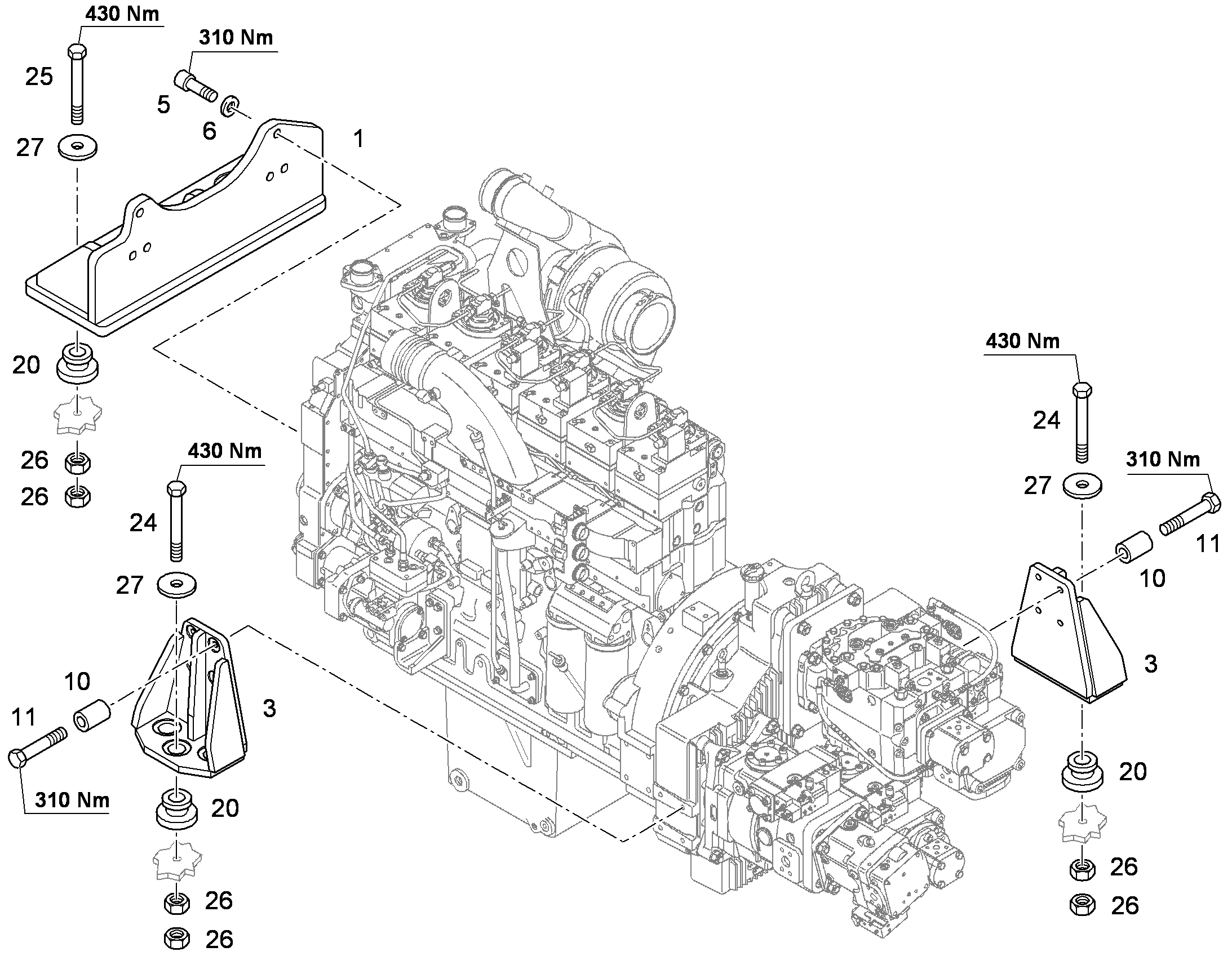 БОЛТ С ШЕСТИГРАННОЙ ГОЛОВКОЙ ISO 4014 M18X130 10.9 FLZN 4901365 LIEBHERR