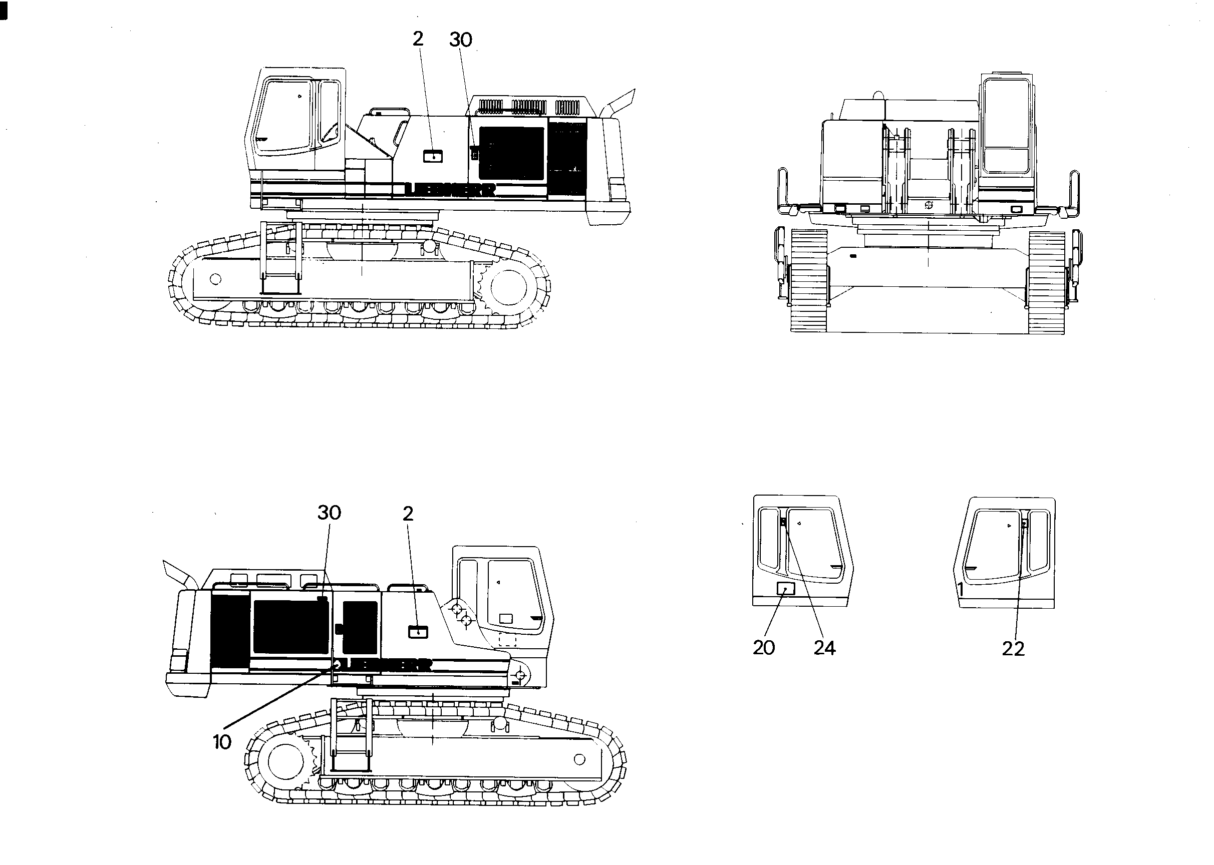 ТАБЛИЧКА 'ФИКС. РУКОЯТКА' SICHERHEITSHEBEL 120mmX60mm 9356801 LIEBHERR