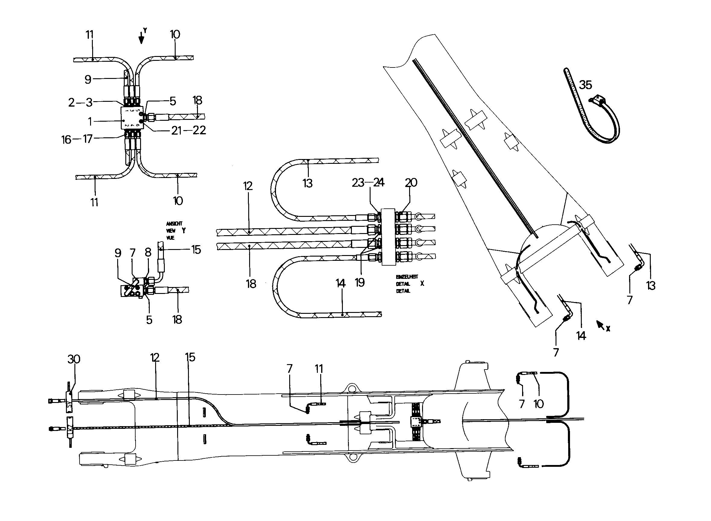 ШЛАНГ 5X1200 9384396 LIEBHERR