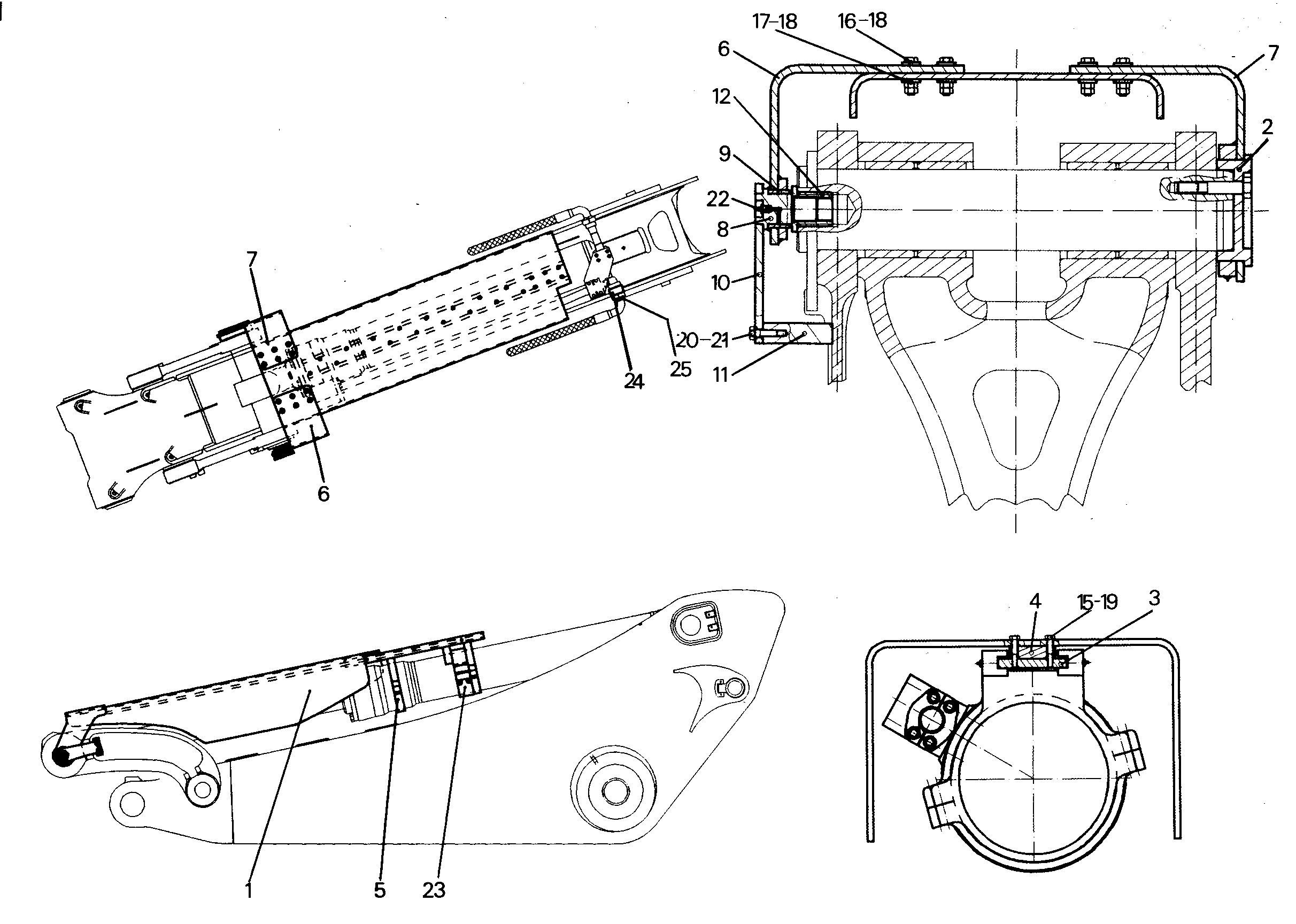 ПОВОДОК СПРАВА 9766623 LIEBHERR