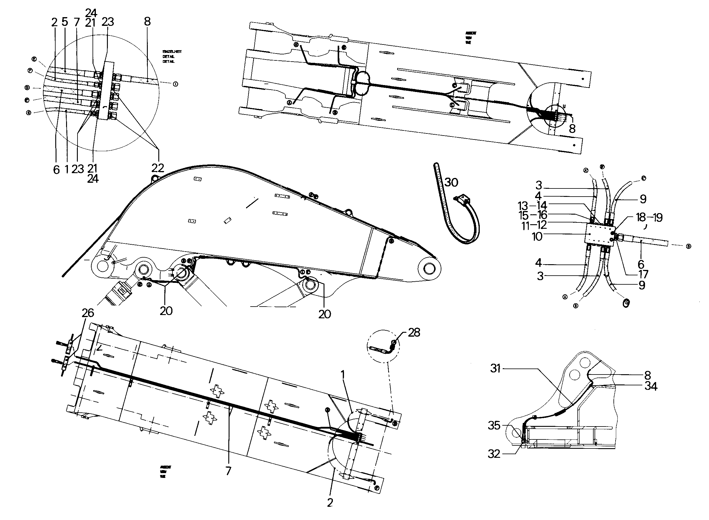ШЛАНГ 5X2050 9387465 LIEBHERR