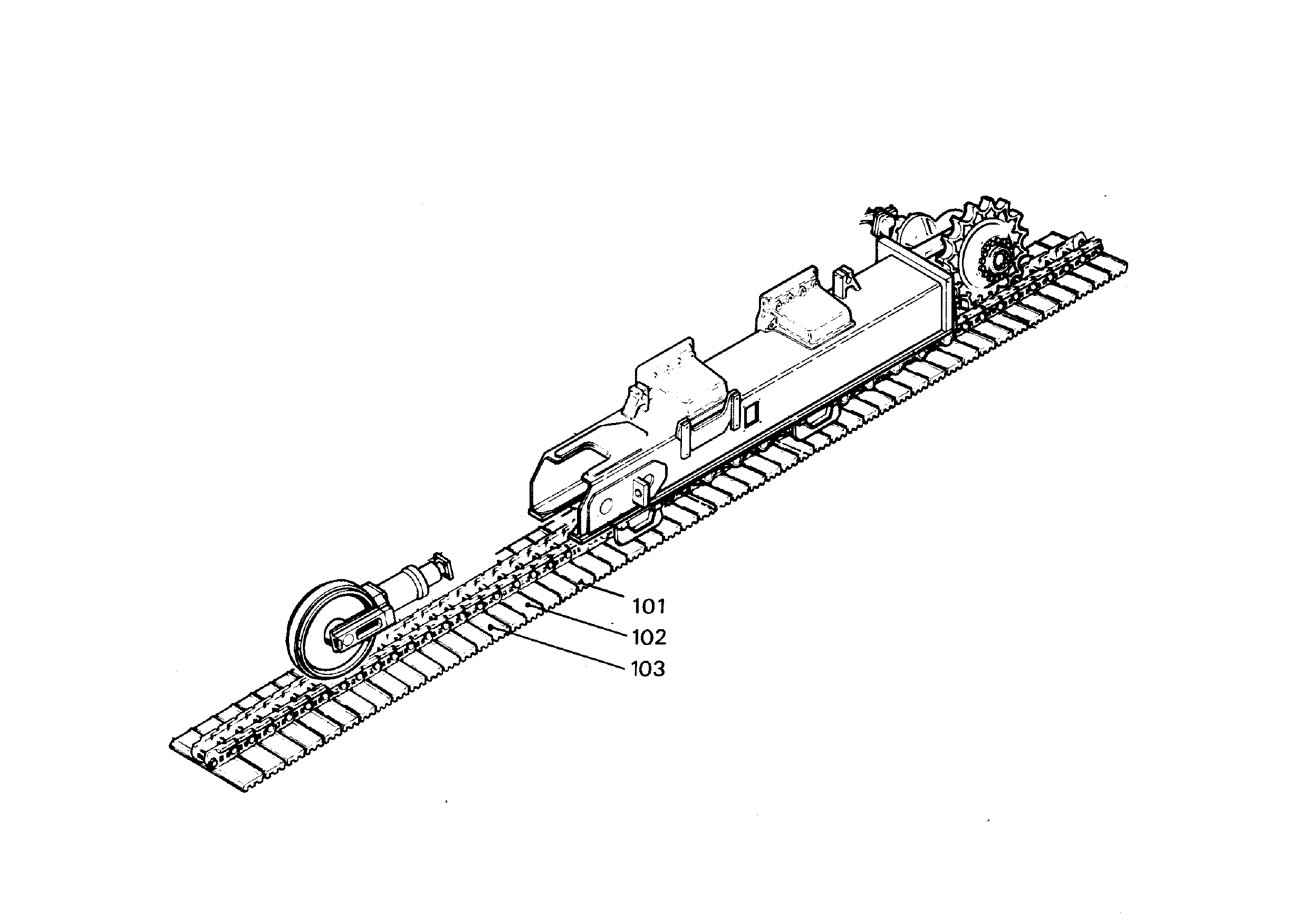 ЦЕПЬ D9G 49ЗВ.2-СТУП.ОСНОВА 600mm 9355320 LIEBHERR