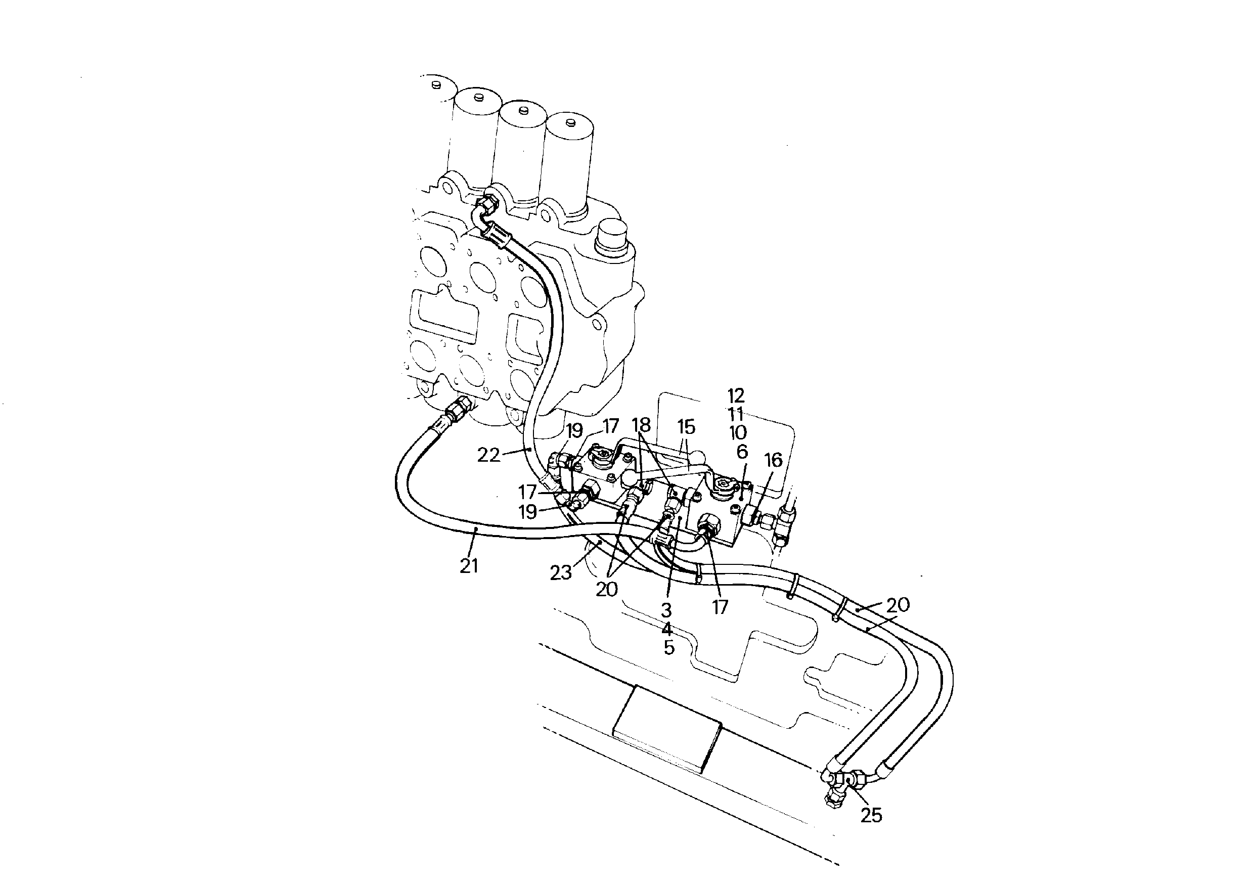 ШЛАНГ УПРАВЛЕНИЯ 8X400 7008089 LIEBHERR