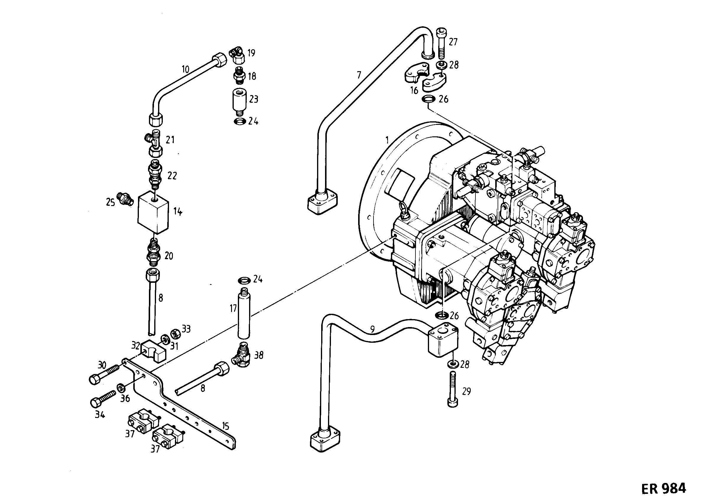 НАСОСНЫЙ АГРЕГАТ 9379807 LIEBHERR