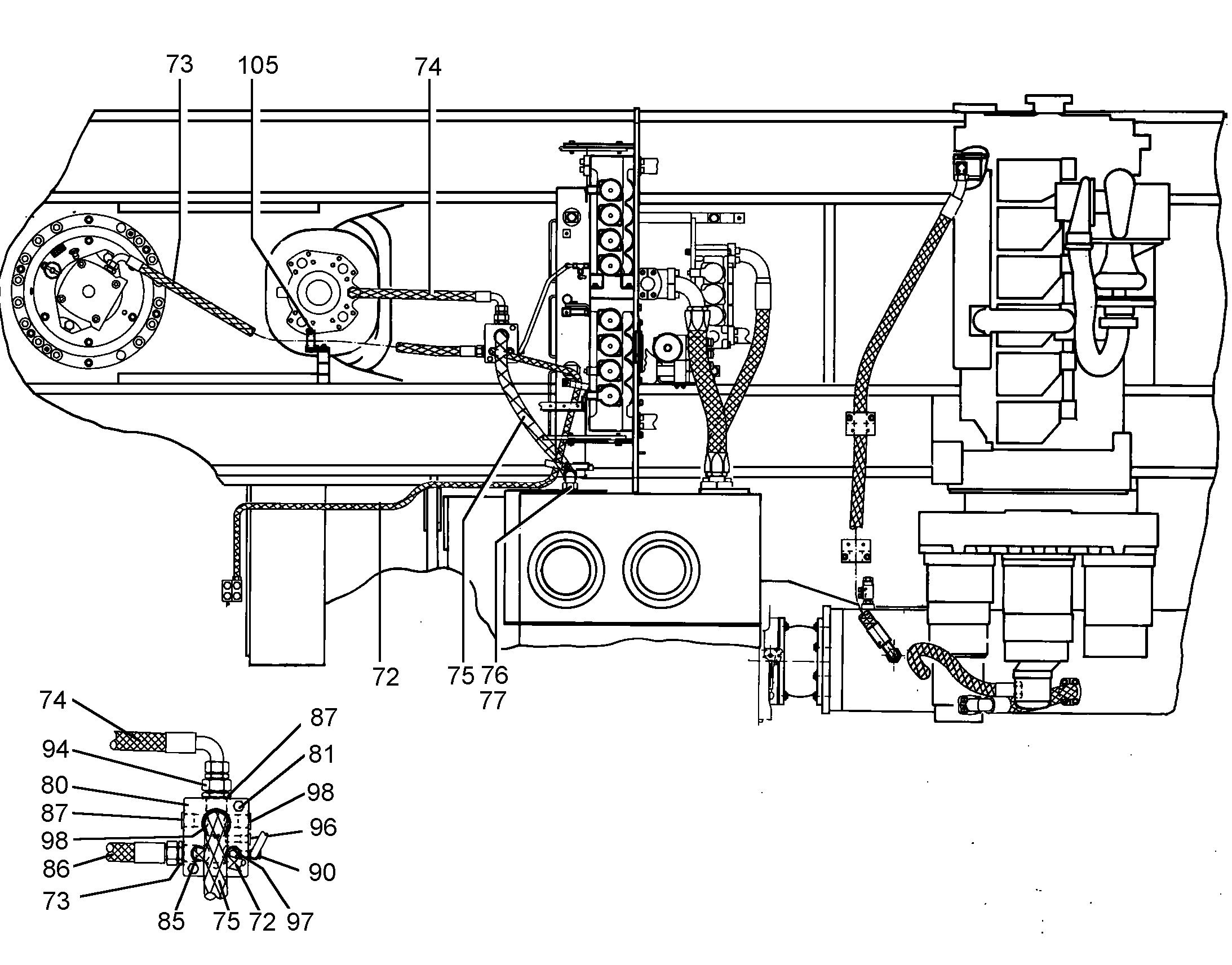 ШЛАНГ 32X1600 11826856 LIEBHERR