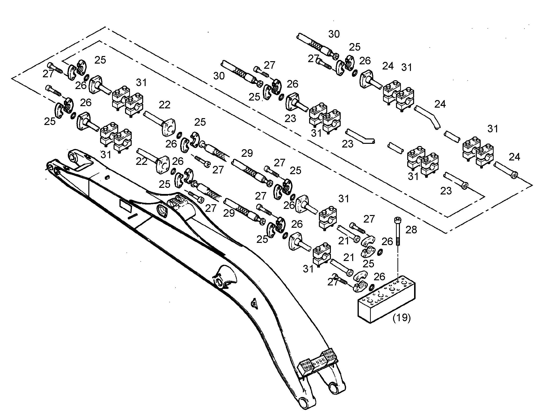 ШЛАНГ 40X1500 5605721 LIEBHERR
